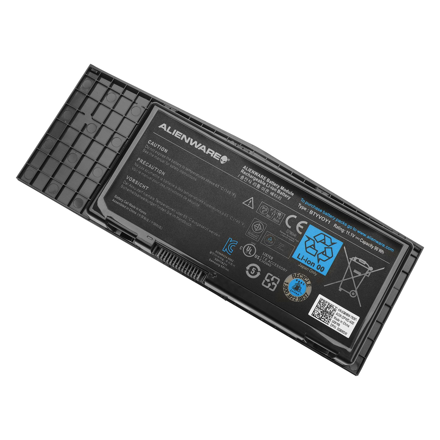 KELESY New Genuine Original BTYV0Y1 11.1V 90Wh Laptop Battery for Dell Alienware M17x R3 R4 7XC9N BTYVOY1 318-0397 451-11817