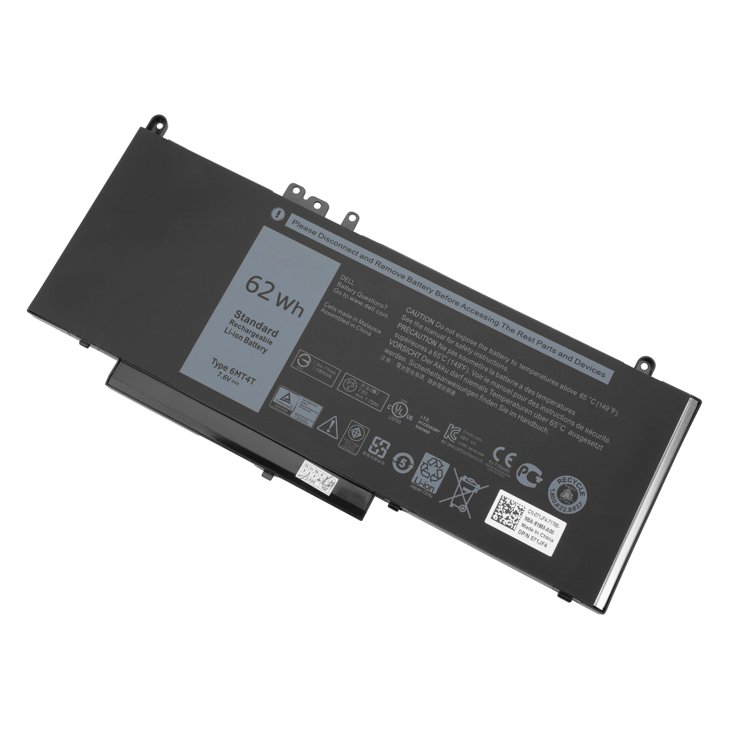 KELESY Neue Original 6MT4T 7,6 V Batterie Für DELL Latitude 14 5470 E5470 15 5570 E5570 15 3510 M3510 Laptop 7V69Y TXF9M 79VRK 07V69Y