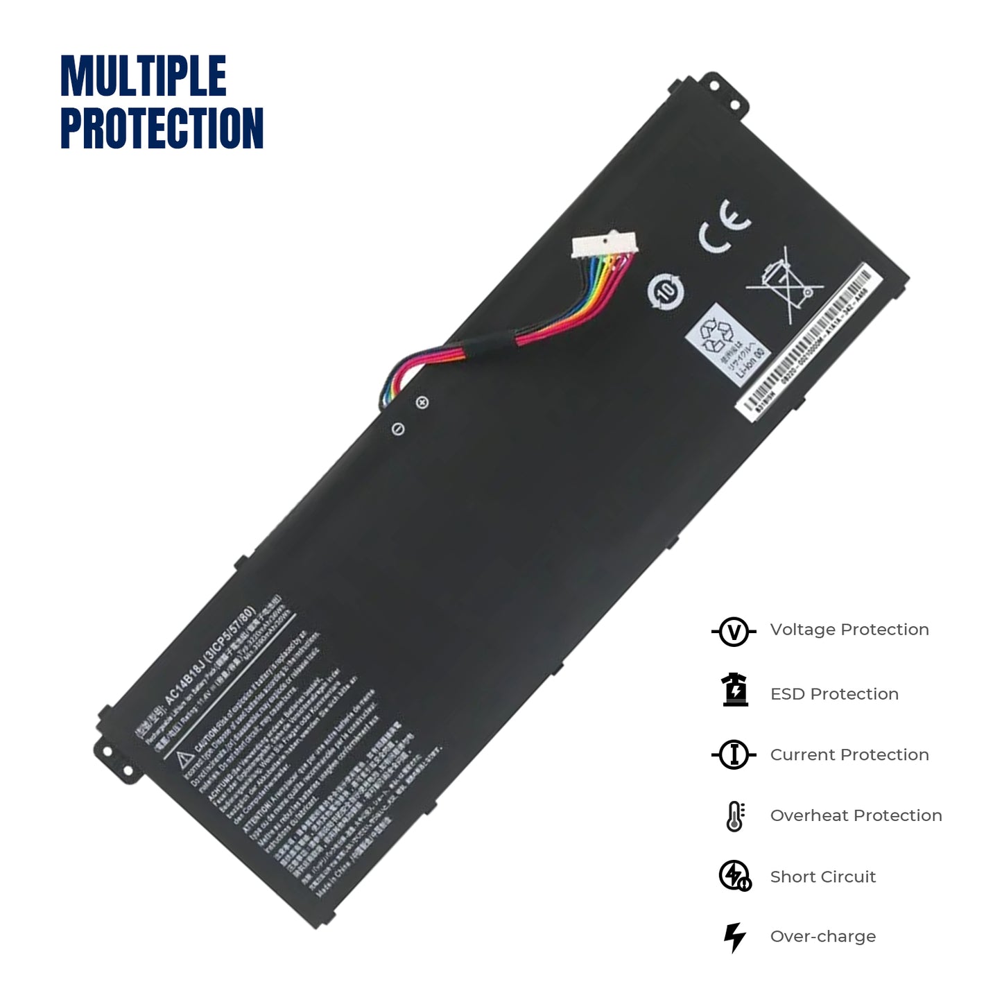 KELESY AC14B18J AC14B13J Аккумулятор для ноутбука Acer Aspire E3-111 E3-112 E3-112M ES1-531 MS2394 B115-MP EX2519 N15Q3 N15W4