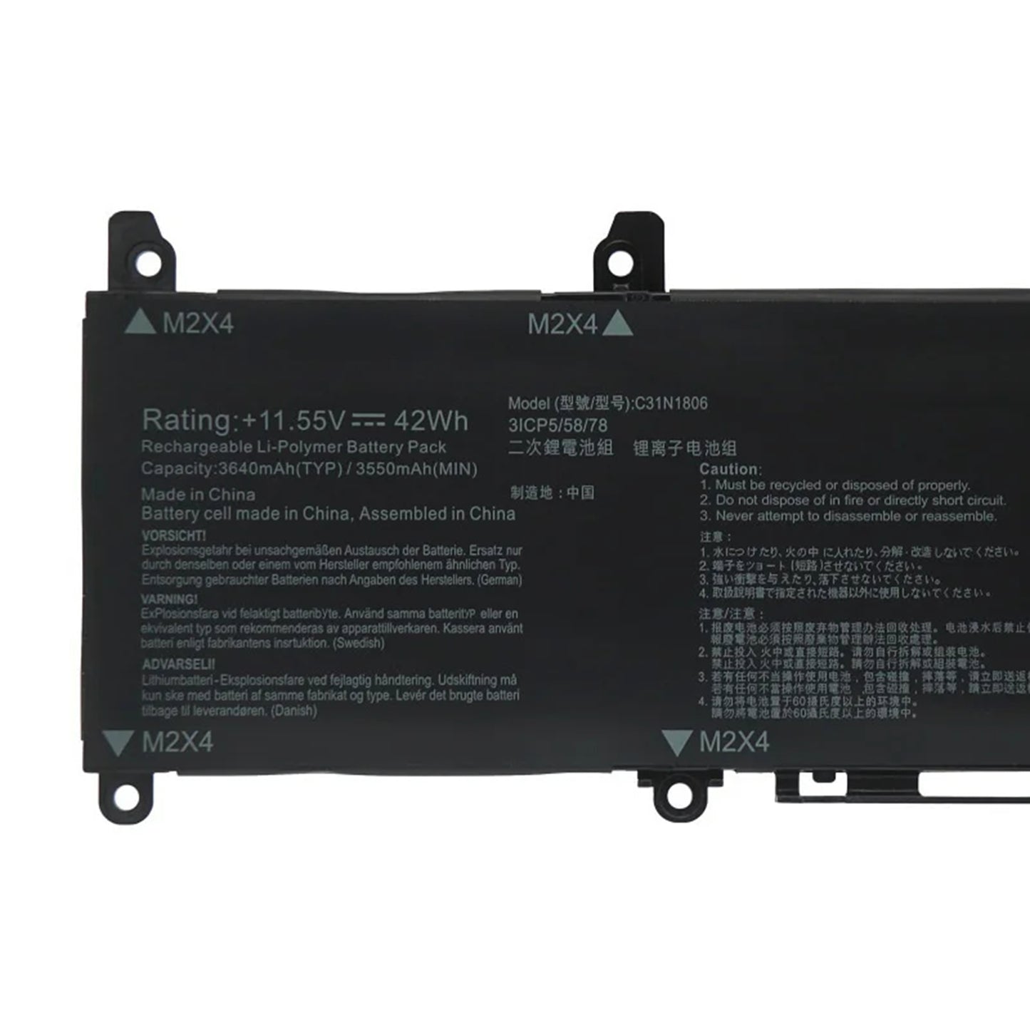 KELESY C31N1806 3ICP5/58/57 Laptop Battery For ASUS VivoBook S13 S330FA-EY001T S330UA S330UN-EY011 X330UA ADOL13F 42WH