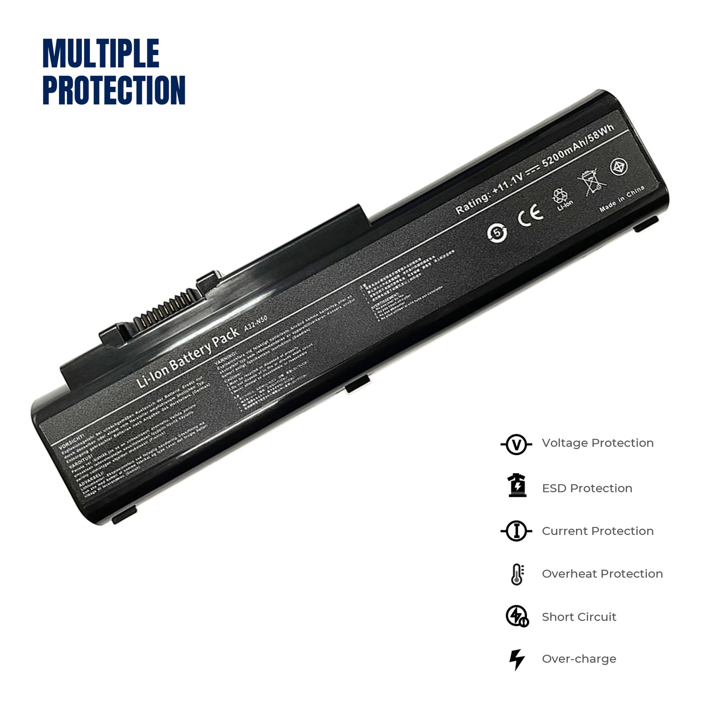 KELESY NEW A33-N50 A32-N50 11.1V 5200mAh Laptop Battery For ASUS N50VN N50VC N51VN N51VG N51VF N51V N51TP N51S N51A N51