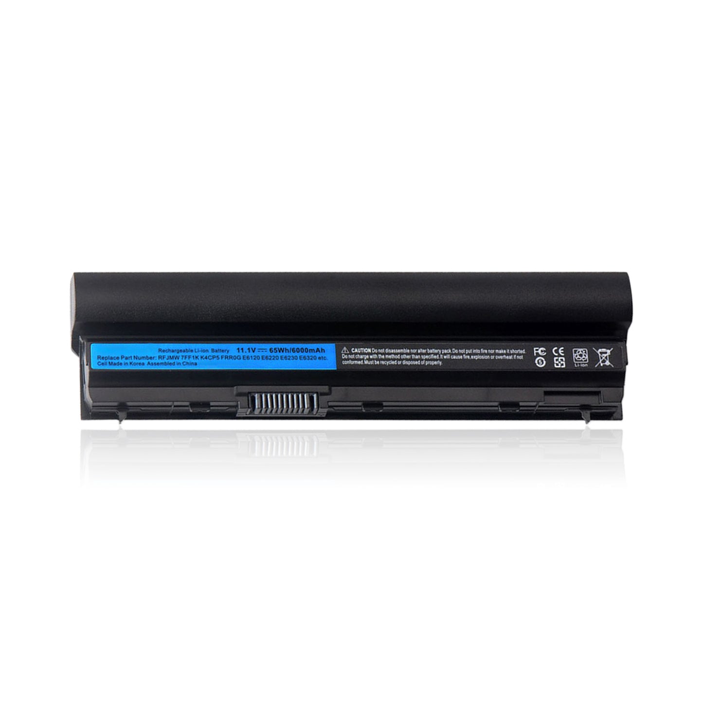 KELESY 11.1V 6000mAh RFJMW 7FF1K Laptop Battery For DELL Latitude E6320 E6330 E6220 E6230 E6120 FRR0G KJ321 K4CP5 J79X4