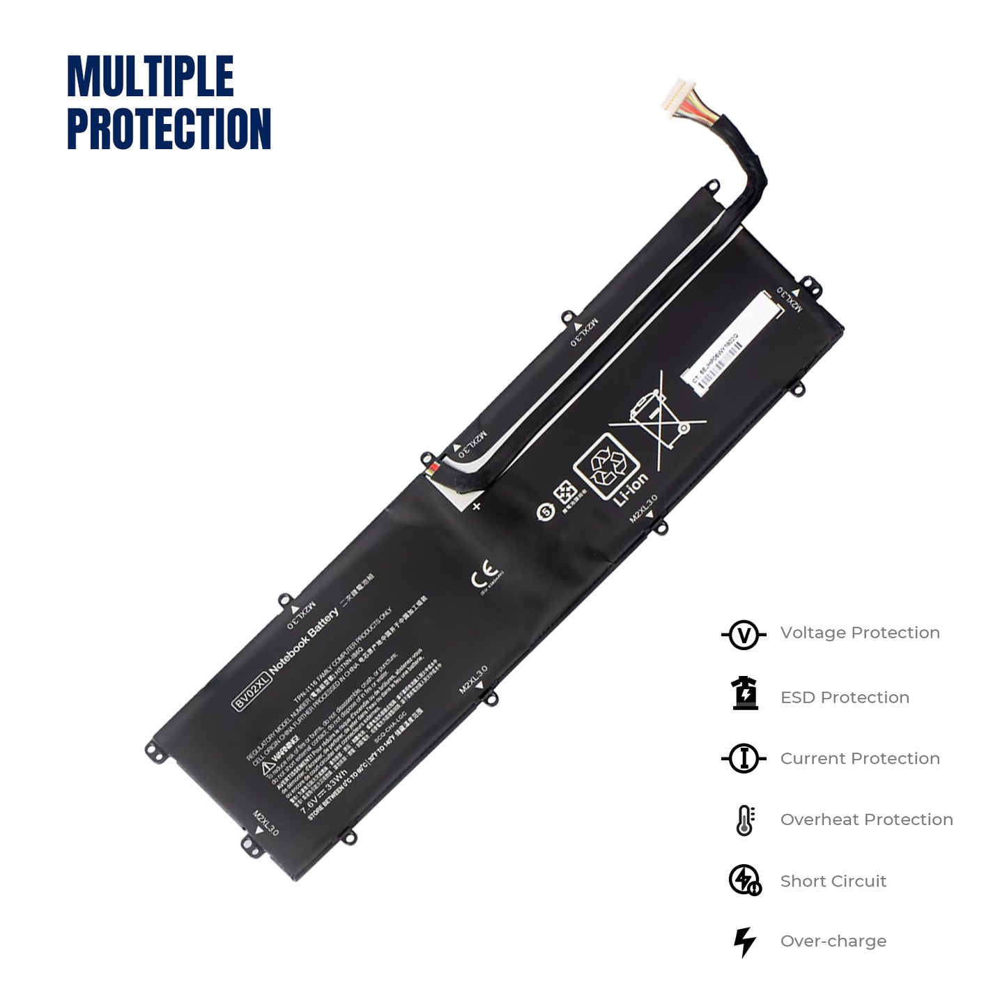 KELESY BV02XL 775624-121 Laptop Battery For HP Envy X2 13-J050NA J000NP J012DX J099NX HSTNN-IB6Q TPN-I116 7.6V 33WH