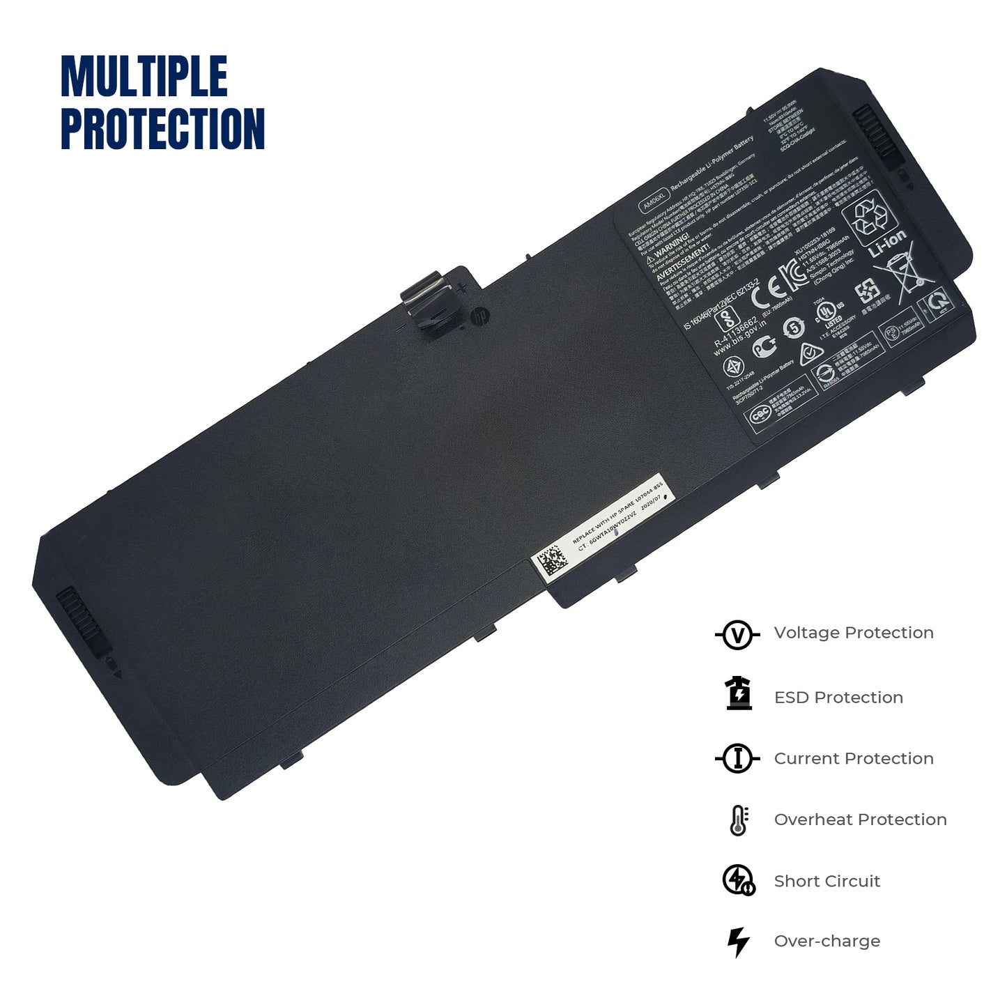 KELESY 11.55V 95.9Wh Laptop Battery For HP ZBook 17 G5 G6 Series AMO6XL HSTNN-IB8G L07350-1C1 L07044-855 AM06095XL