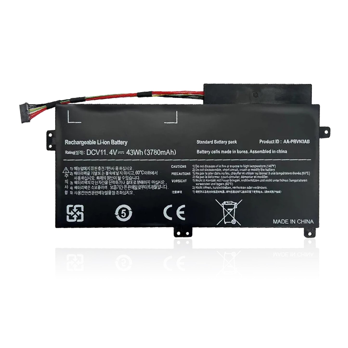 KELESY Batería de AA-PBVN3AB para ordenador portátil, pila para SAMSUNG NP370R4E, NP370R5E, NP370R5V, NP450R4E, NP450R5E
