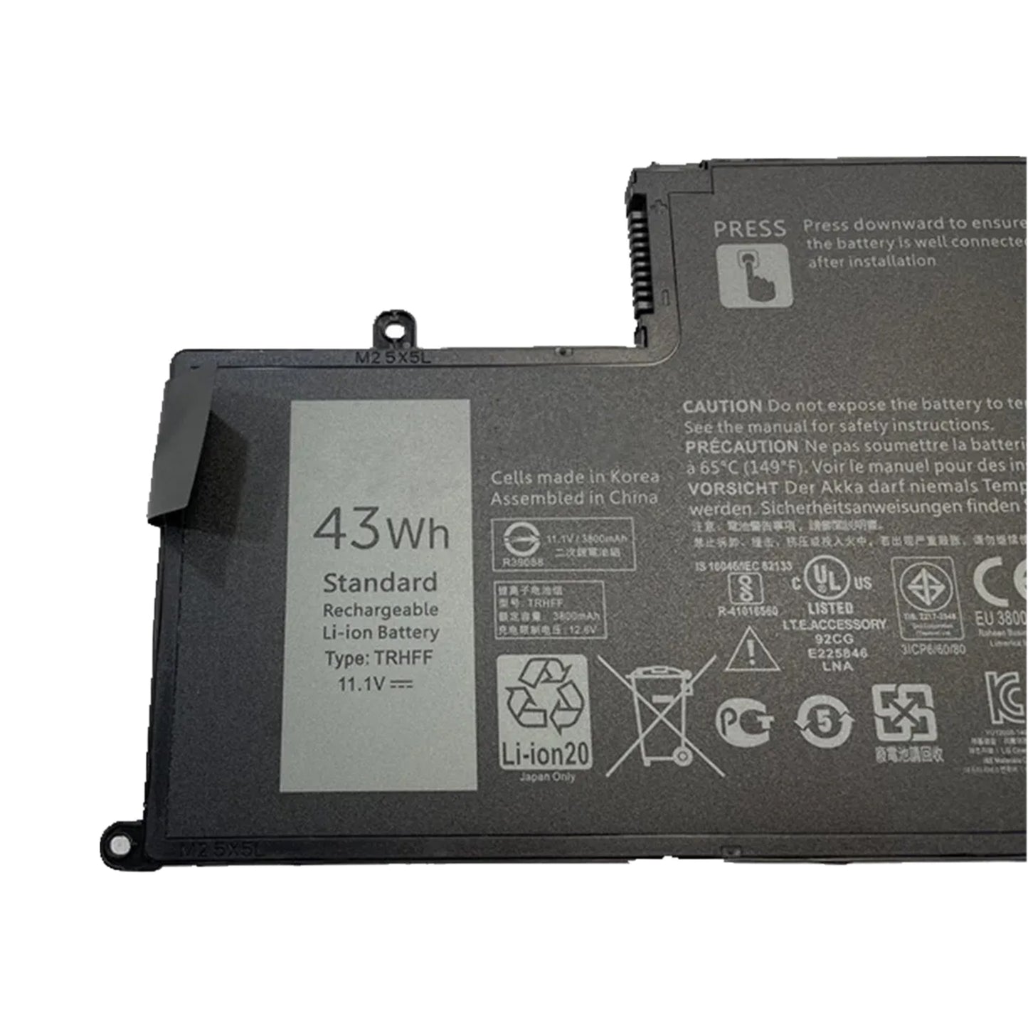 KELESY 11.1V 43Wh TRHFF Battery For Dell Inspiron 5547 5545 5548 5447 5445 5448 14-5447 15-5547 3450 3550 1V2F6 01V2F