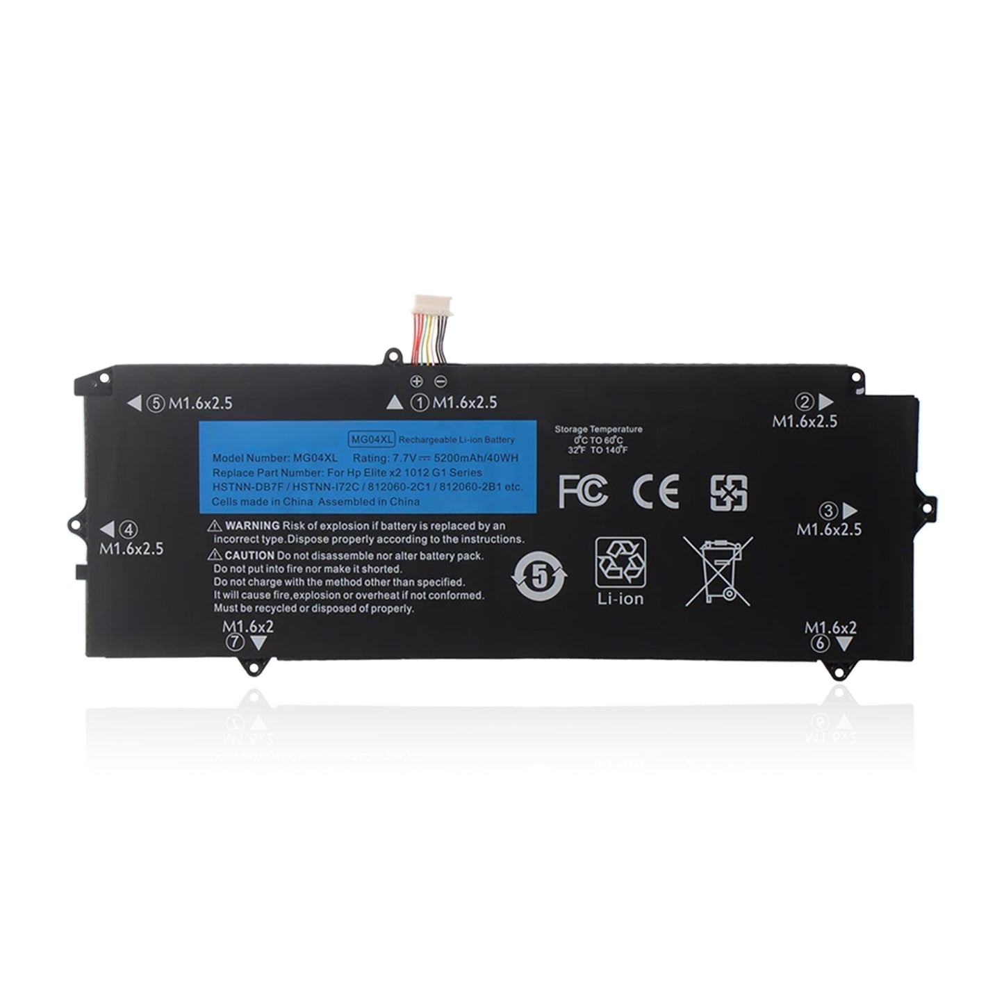 KELESY batería modelo MG04XL para ordenador portátil, parte de PC para HP Elite X2 1012 G1 Series MG04 812060-2B1 812060-2C1