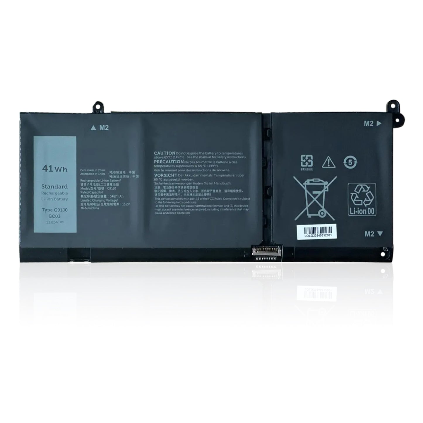 KELESY NEW G91J0 Laptop Battery For Dell Inspiron 15 3511 3515 3320 3520 3420 5510 5410 3510 3515 11.25V 41Wh