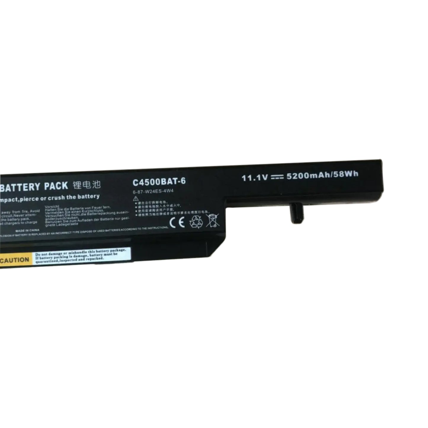 KELESY Batería de ordenador portátil para Clevo C4500BAT-6, C4500BAT 6, C4500BAT6, B4100M, B4105, B5100M, B5130M, B7110, C4100