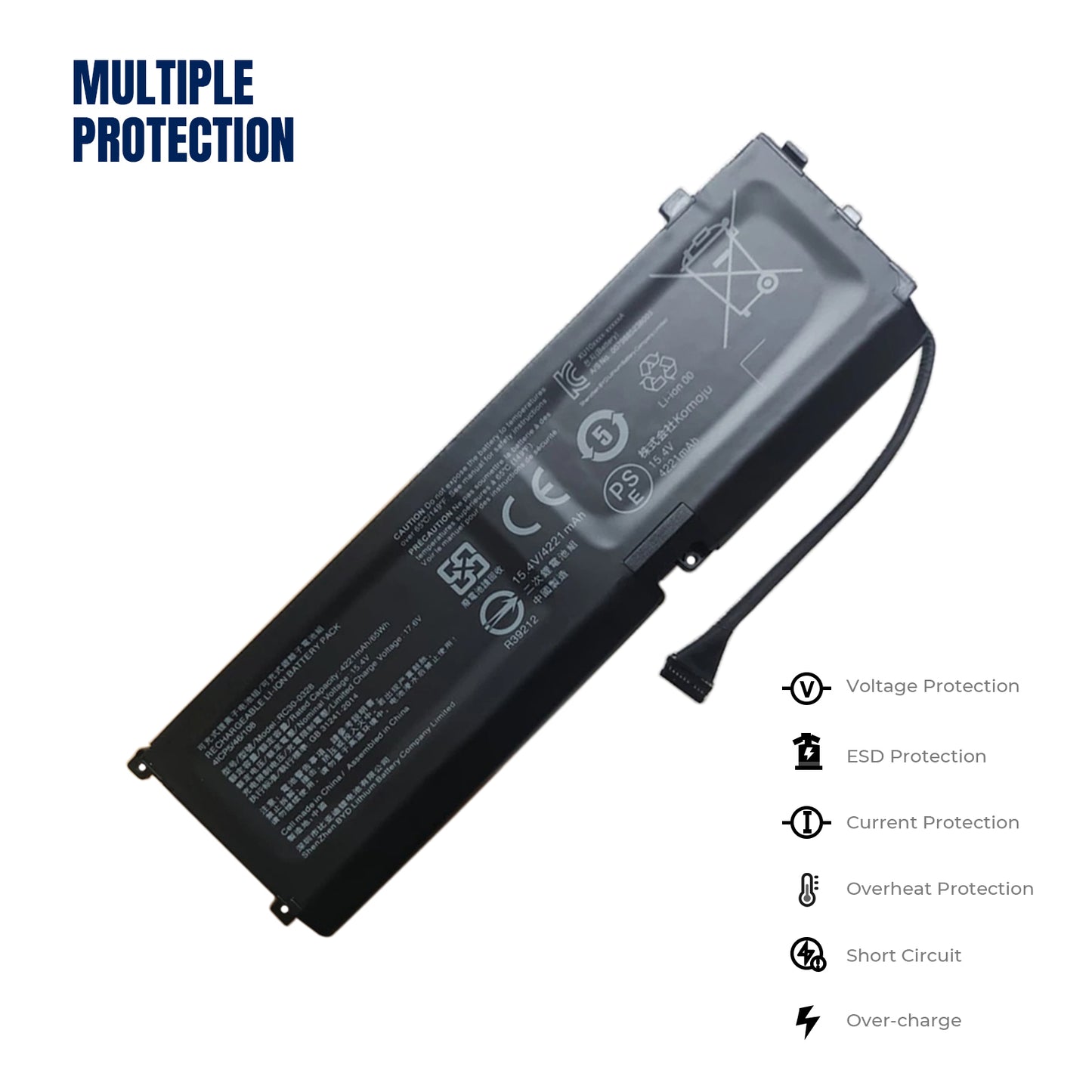 KELESY RC30-0328-batería Original para ordenador portátil, 15,4 V, 65Wh, para Razer Blade15, 2020, RZ09-0328, 4ICP5/46/108