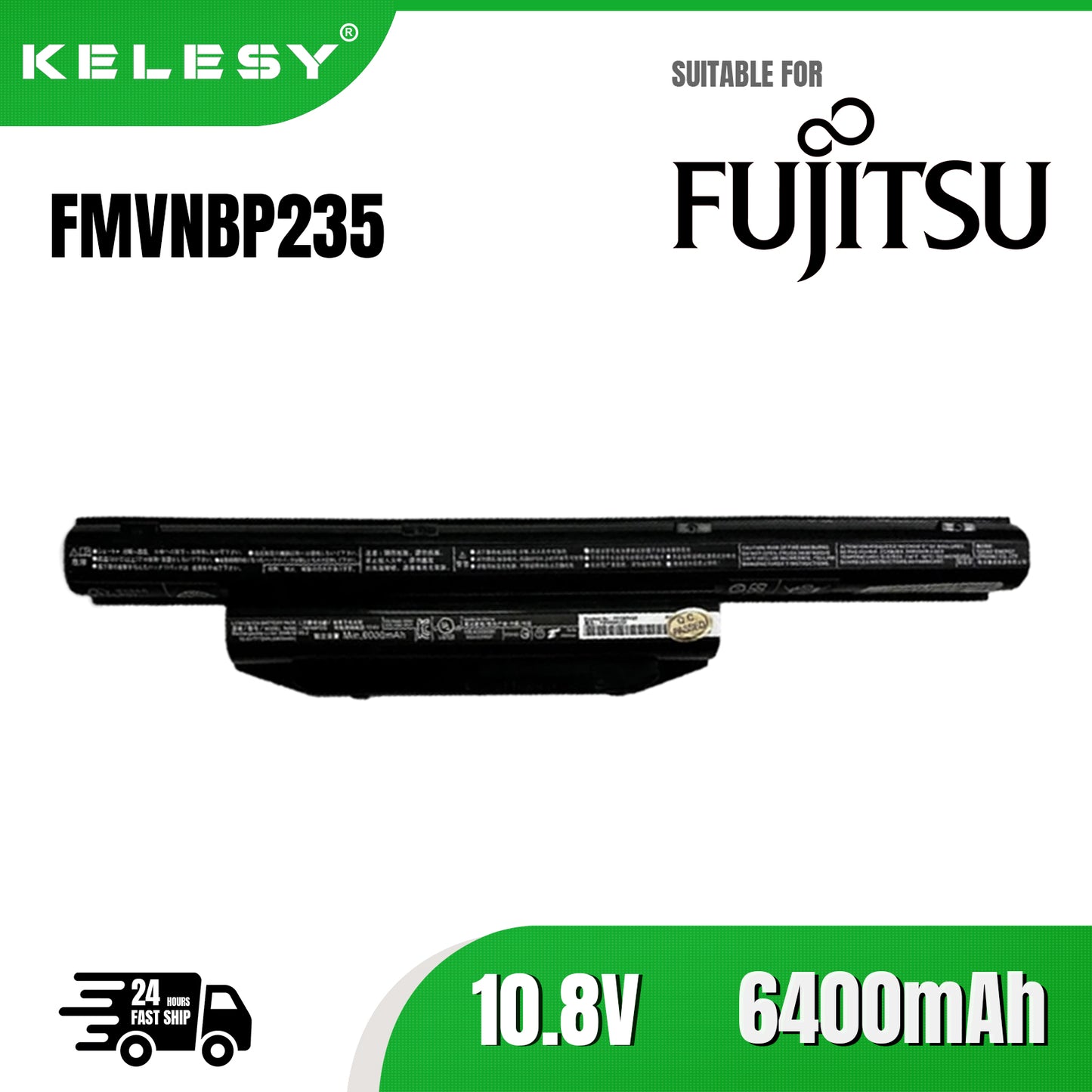 KELESY batería FPCBP429 de 6400mAH para Fujitsu LifeBook, A544, AH564, E733, SH904, FFPCBP426, FPCBP404, FPCBP416, FPCBP434