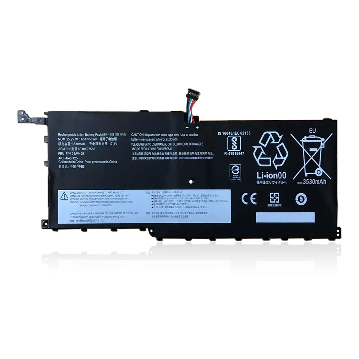 KELESY 15.2V 3.68Ah/56WH 01AV439 00HW028 Original Battery SB10F4647 01AV410 For Lenovo THINKPAD X1 YOGA Carbon 4 X1C 01AV457 409