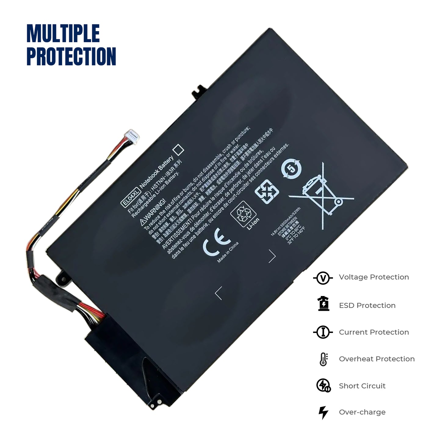KELESY EL04XL Laptop Battery For ENVY 4-1126TU 4-1102xx 4-1007TX 4-1130U 4-1218TU HSTNN-UB3R HSTNN-IB3R 681949-001 681879-171