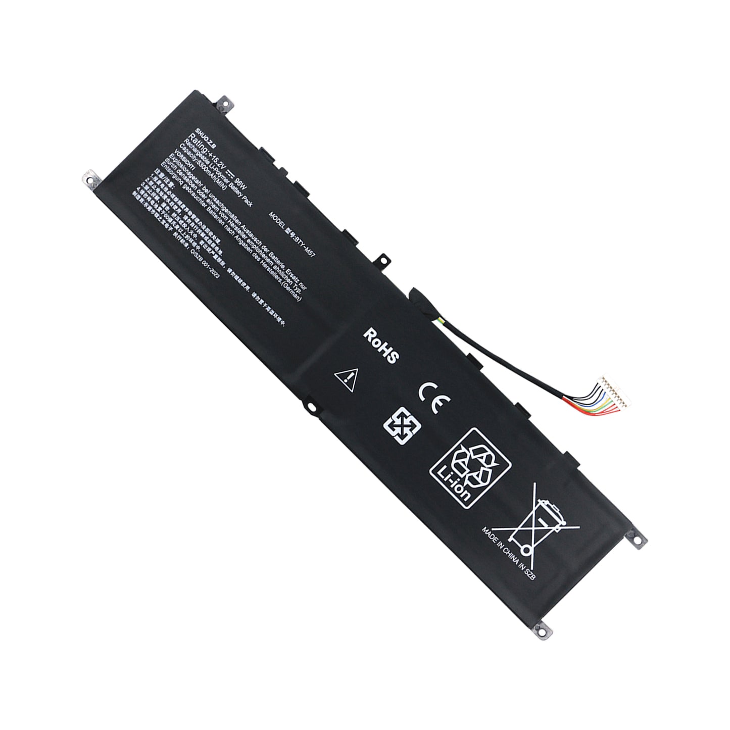 KELESY New BTY-M57 Laptop Battery For MSI GP66 GP76 MS-17K3 Leopard 10UG Series Notebook 15.2V 96Wh 6300mAh Free tools