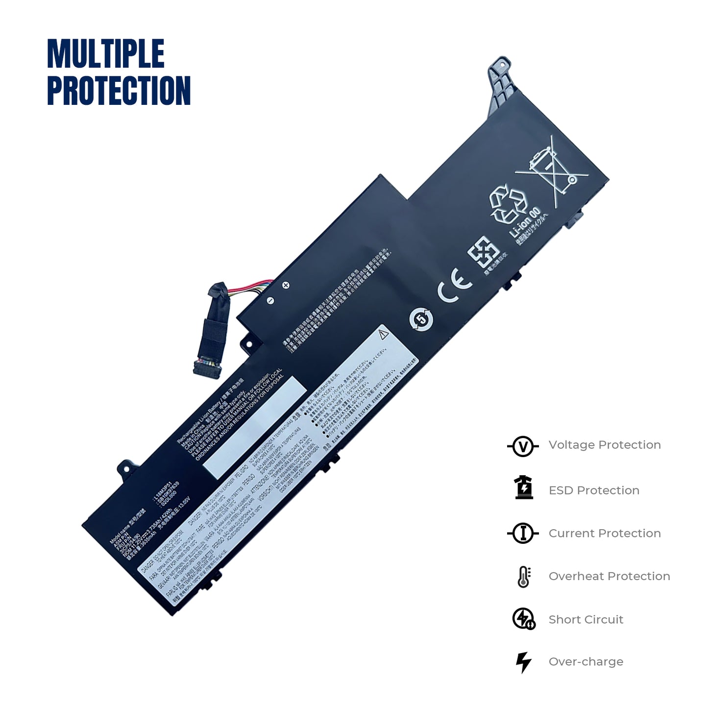 KELESY L18M3P51 L18M3P52 batería del ordenador portátil para Lenovo ThinkPad E490S 02DL000 SB10K97640 02DL002 L18C3P51 L18S3P51