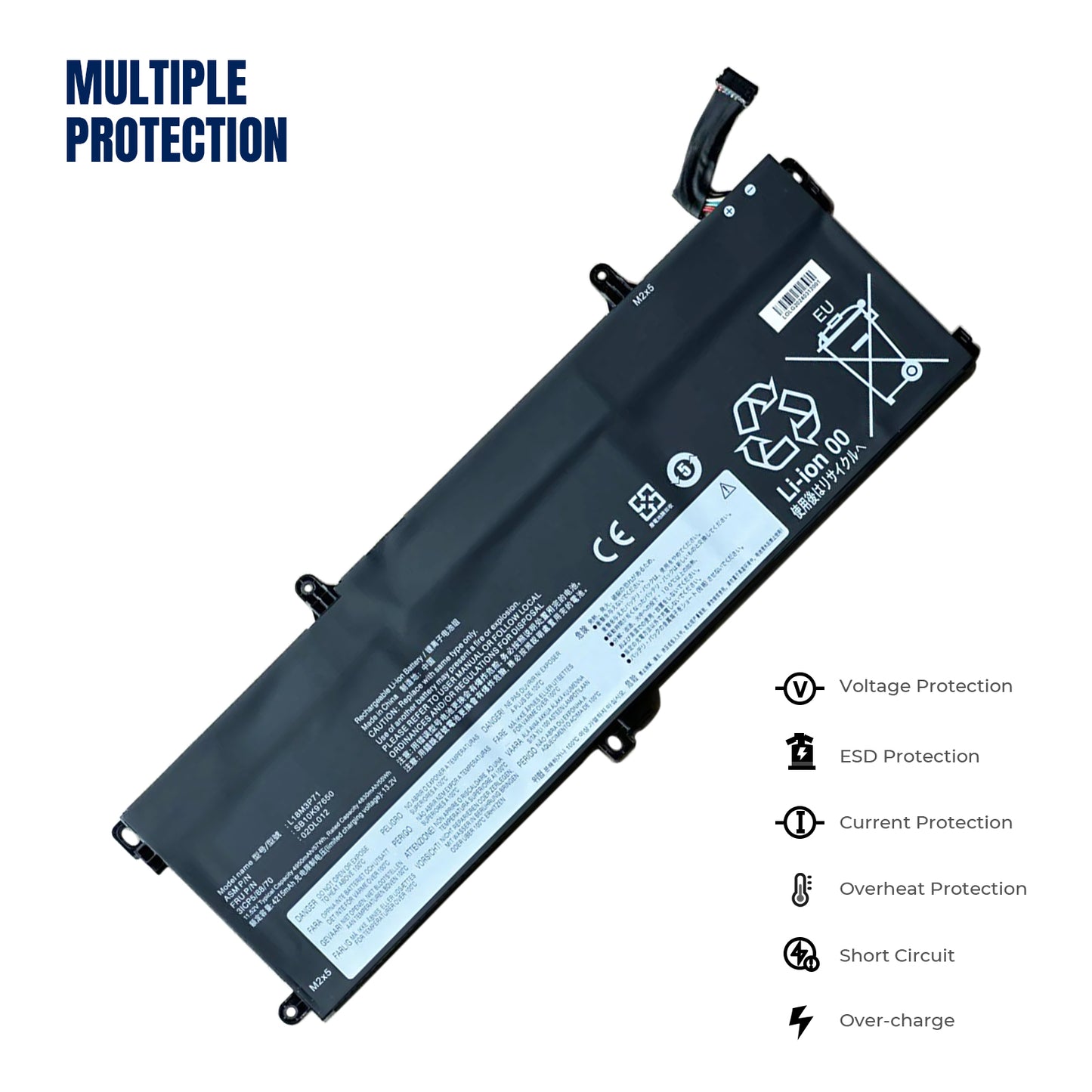 KELESY L18M3P71 Battery For Lenovo ThinkPad T590 P53S ThinkPad T15 P15s Gen 1 2 Series L18L3P71 L18S3P71 L20D3P71 TP00104C