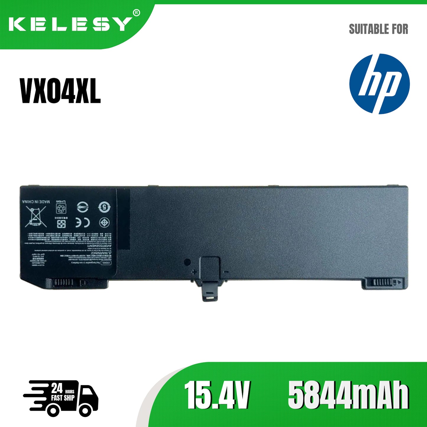 KELESY VX04XL Laptop Battery For HP Zbook 15 G5 G6 Series HSTNN-IB8F 5CN17PA 4ME79AA HSN-Q13C L05766-855 L06302-1C115.4V 90WH