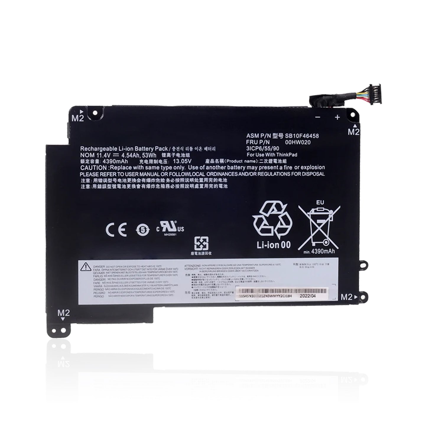 KELESY 11,4 V 53Wh 00HW020 00HW021 batería del ordenador portátil para LENOVO ThinkPad P40 Yoga 460 Yoga 14 SB10F46458 00HW020