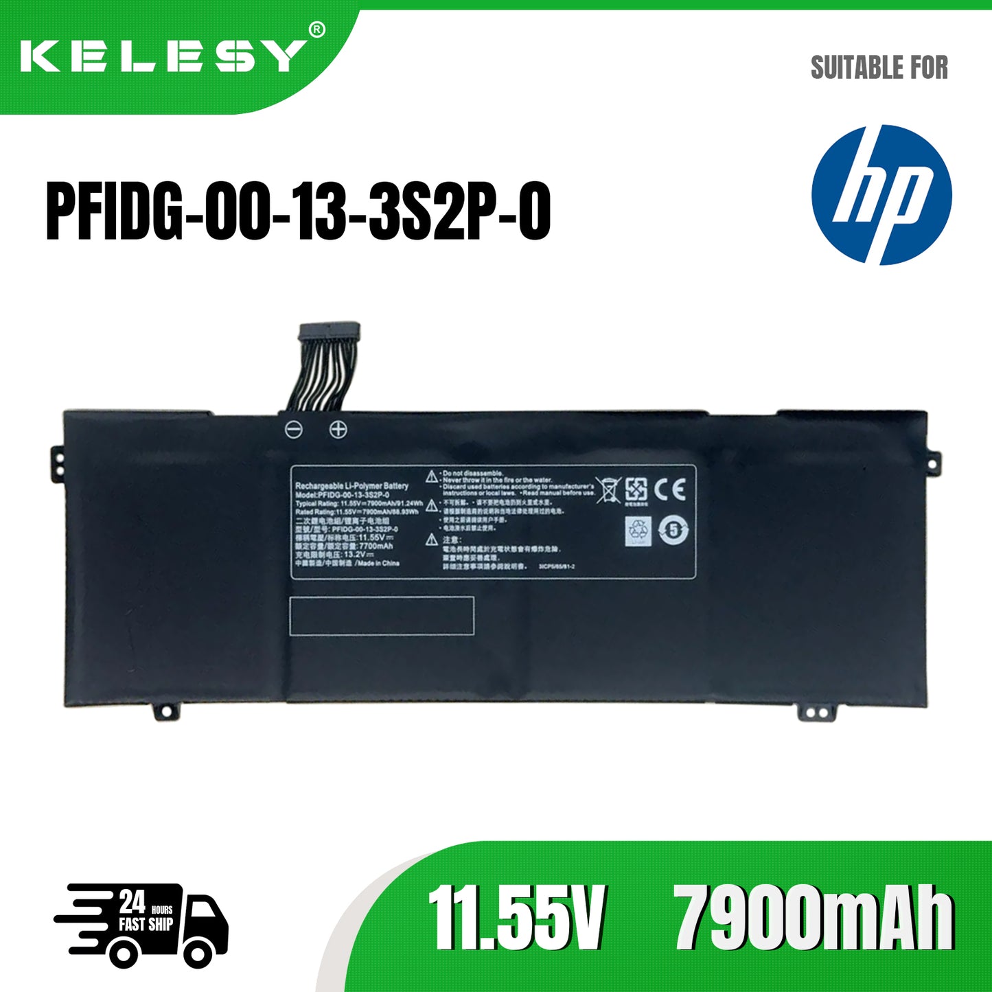 KELESY PFIDG-03-17-3S2P-0 Laptop Battery For Getac S2 UMI Air S1 Plus For MECHREVO Code 01 Air II S1 Plus PFIDG-00-13-3S2P-0