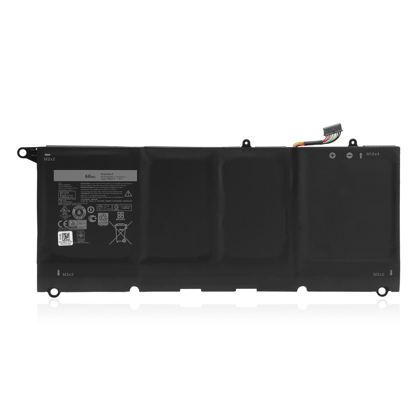 KELESY PW23Y Replacement Laptop Battery for DELL XPS 13 9360 Series RNP72 TP1GT P54G 7.6V 60WH Free Tools