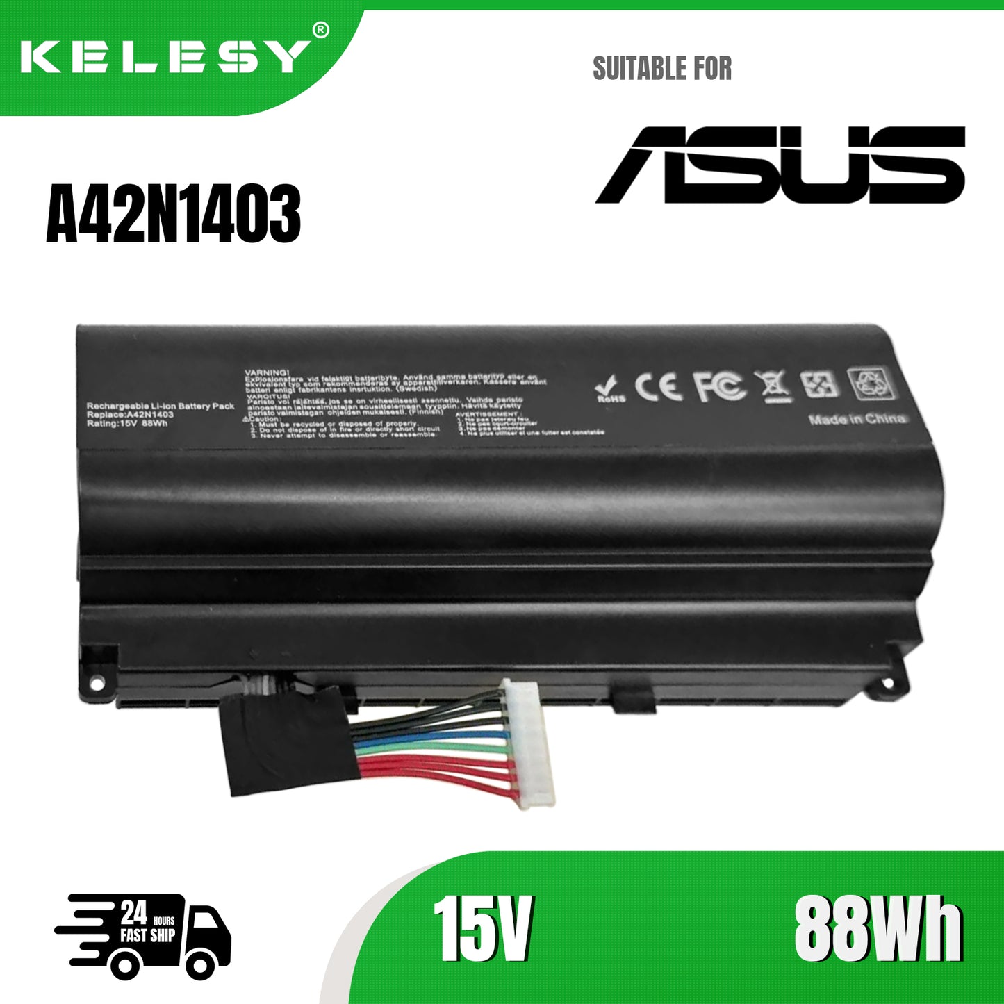 KELESY A42N1403 bateria laptop for ASUS G751 G751JM G751JT G751JT-CH71 G751J-BHI7T25 G751JY GFX71JY GFX71JT A42LM93