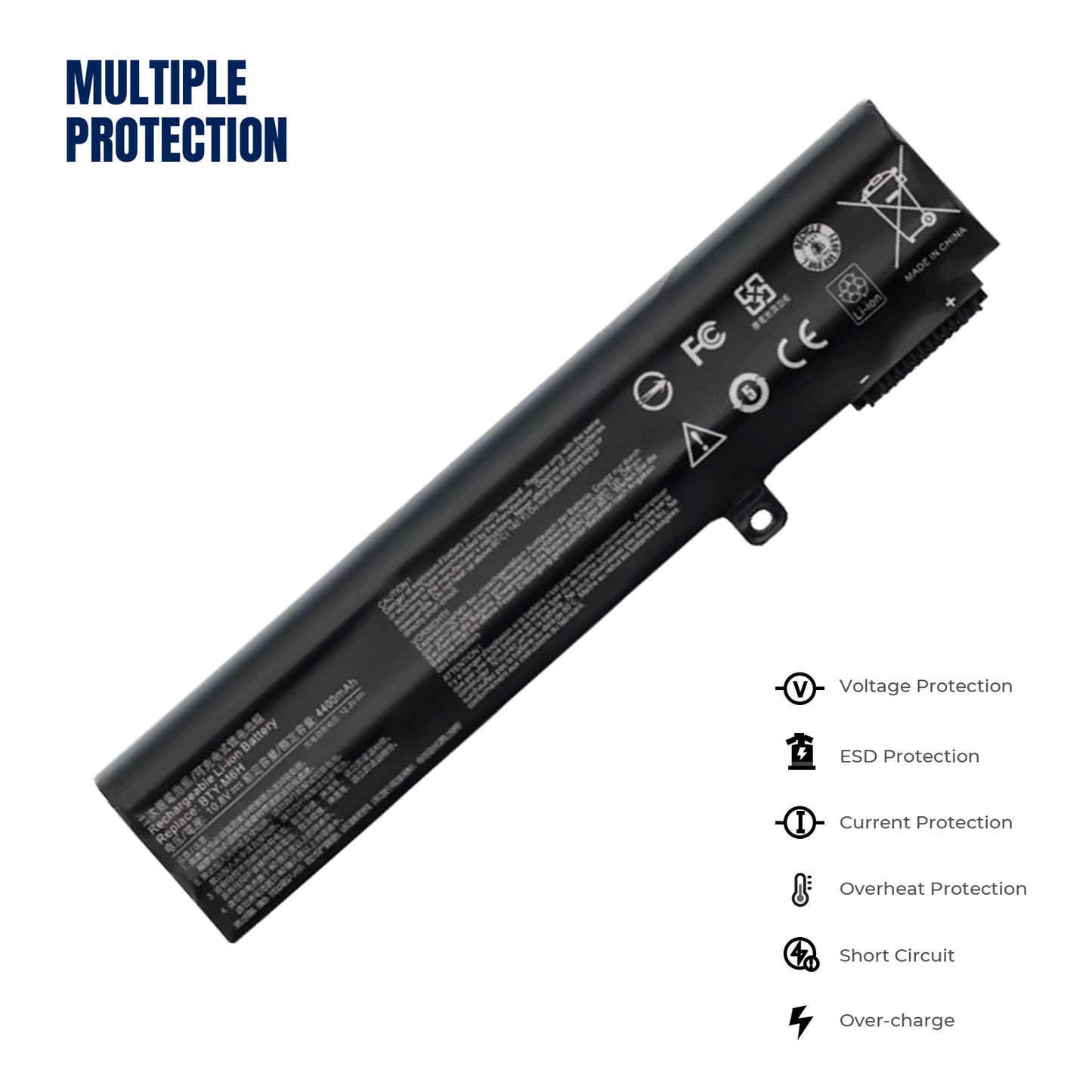 KELESY New BTY-M6H Laptop Battery For MSI GE62 GE72 GP62 GP72 GL62 GL72 GP62VR GP72VR PE60 PE70 MS-16J2 16J3 1792 1795
