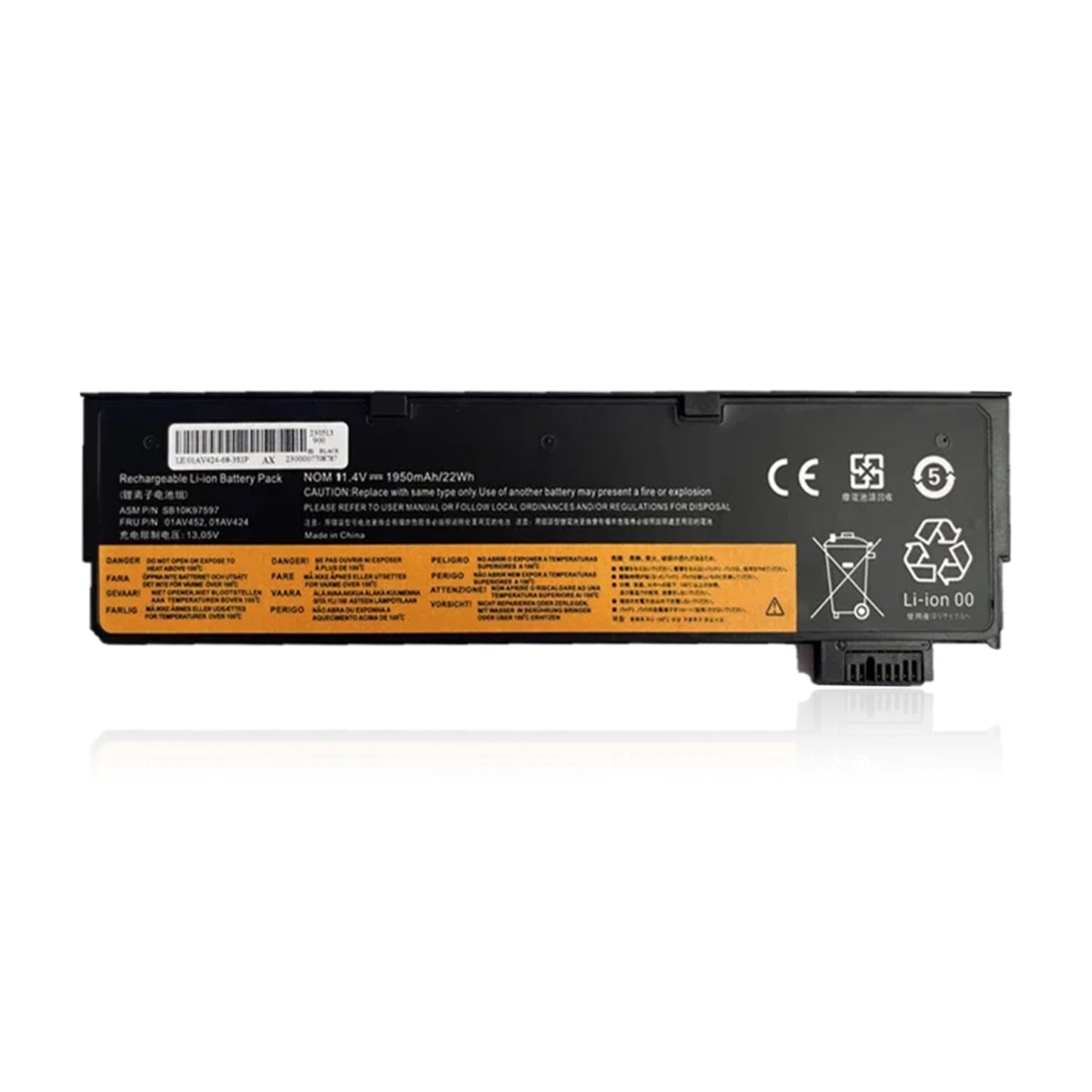 KELESY Nueva batería de ordenador portátil Oem 61 para Lenovo ThinkPad T570 T470 T480 T580 P51S P52S01AV423 01AV424 01AV425
