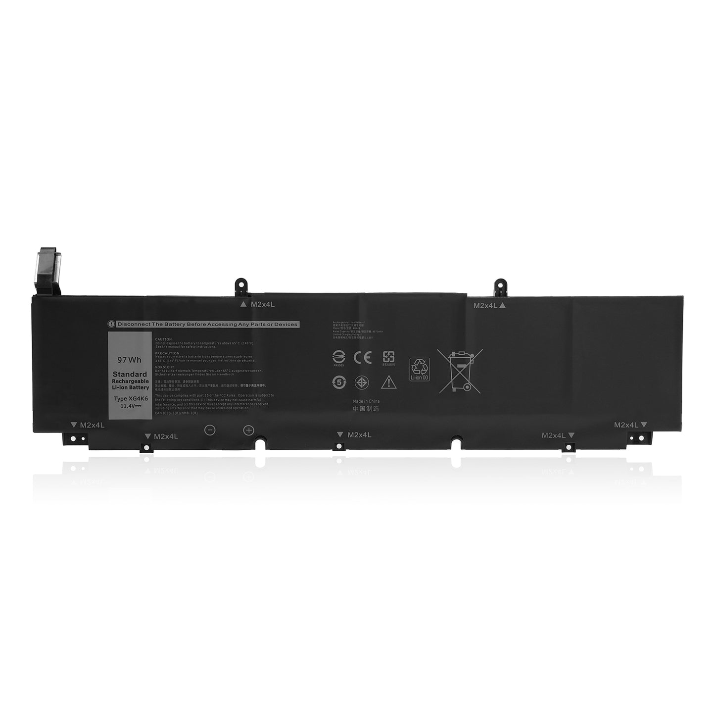 KELESY New Genuine Original XG4K6 11.4V 97Wh Laptop Battery for Dell XPS 17" 9700 01RR3 F8CPG Series