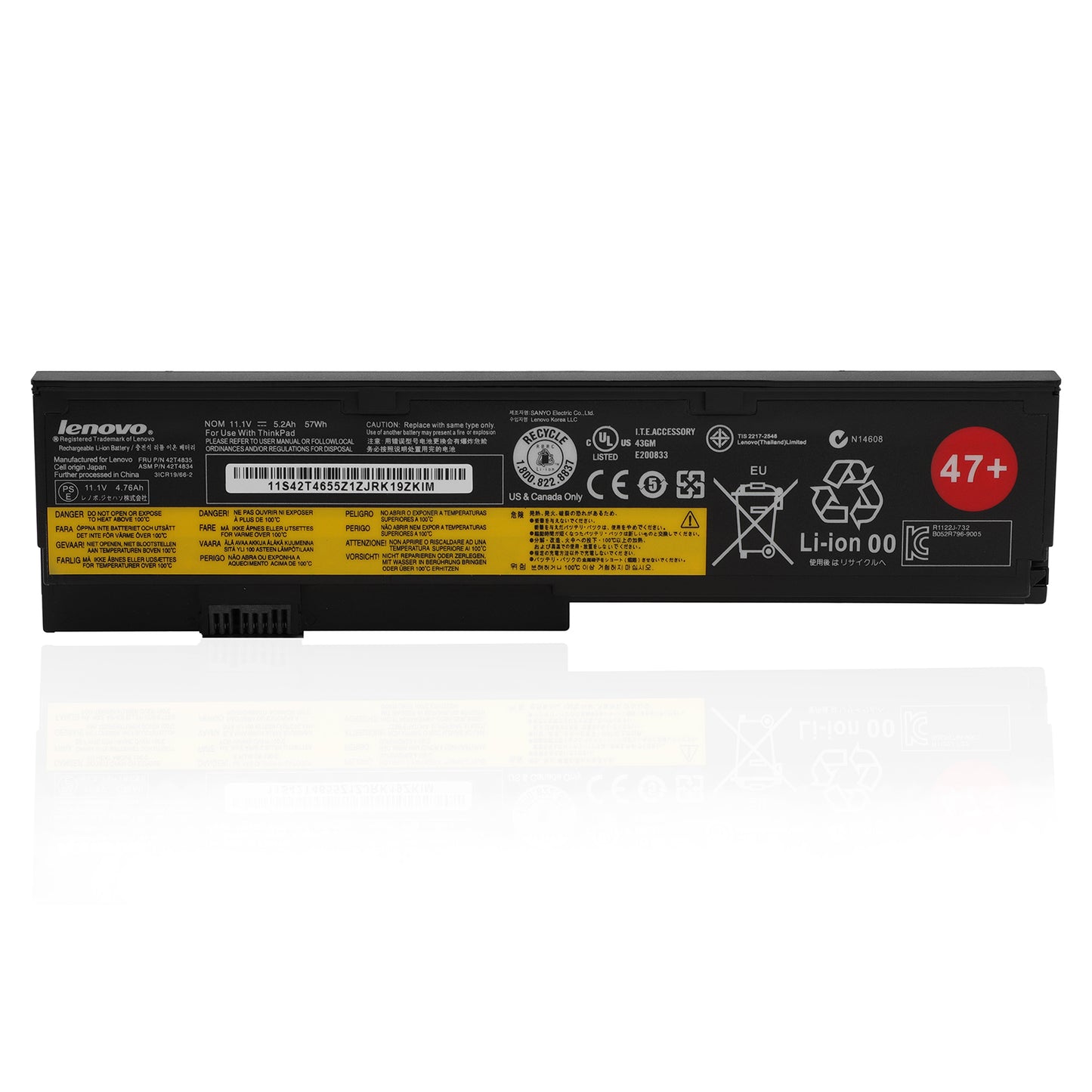 KELESY New 42T4835 42T4834 45N1171 Laptop Battery 11.1V 5.2Ah 57Wh For Lenovo ThinkPad X200 X200S X201 X201S X201