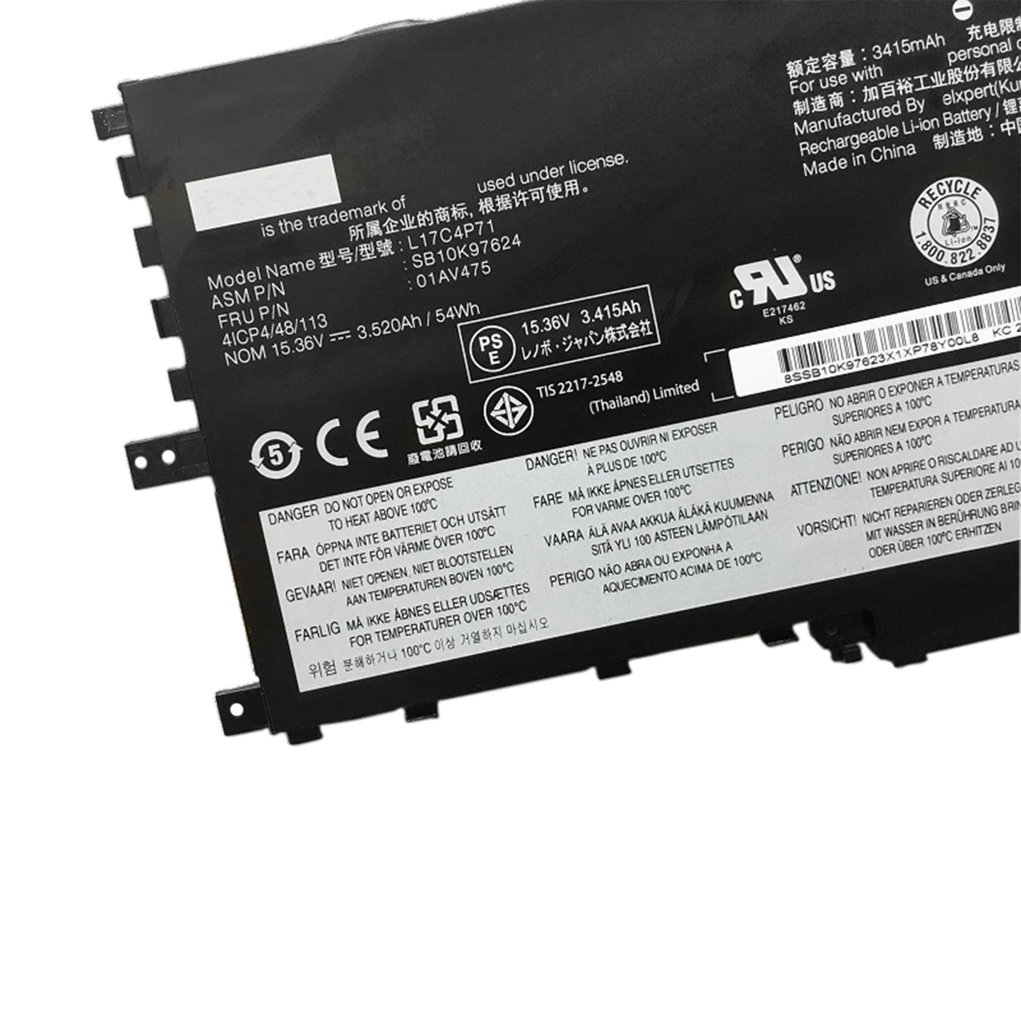 KELESY batería para Lenovo ThinkPad X1 YOGA GEN 3 2018 01AV475 L17M4P71 L17C4P71 SB10K97623 01AV499 L17C3P71, nueva, 01AV474