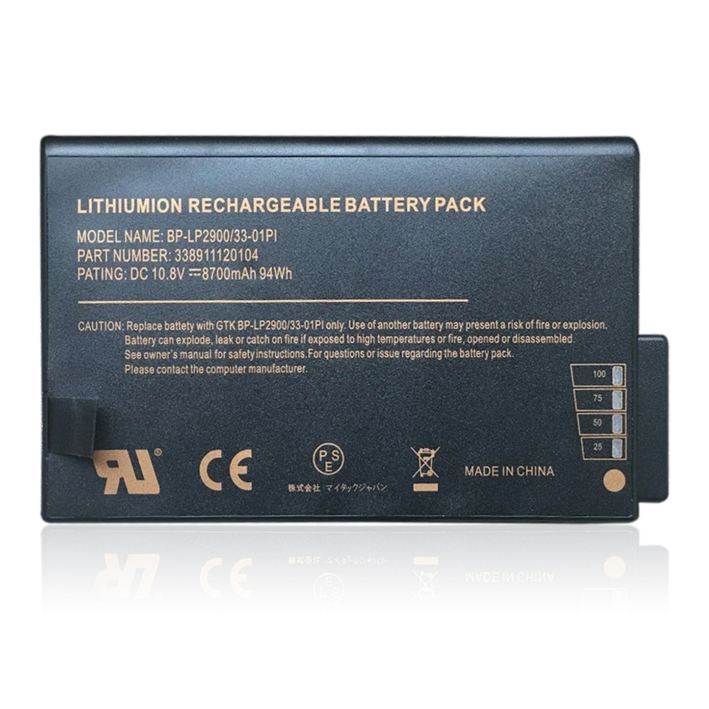 KELESY Batería Original para ordenador portátil, nueva, BP-LP2900, 10,8 V, 94Wh, para Getac V100, V200, B300, X500, S400