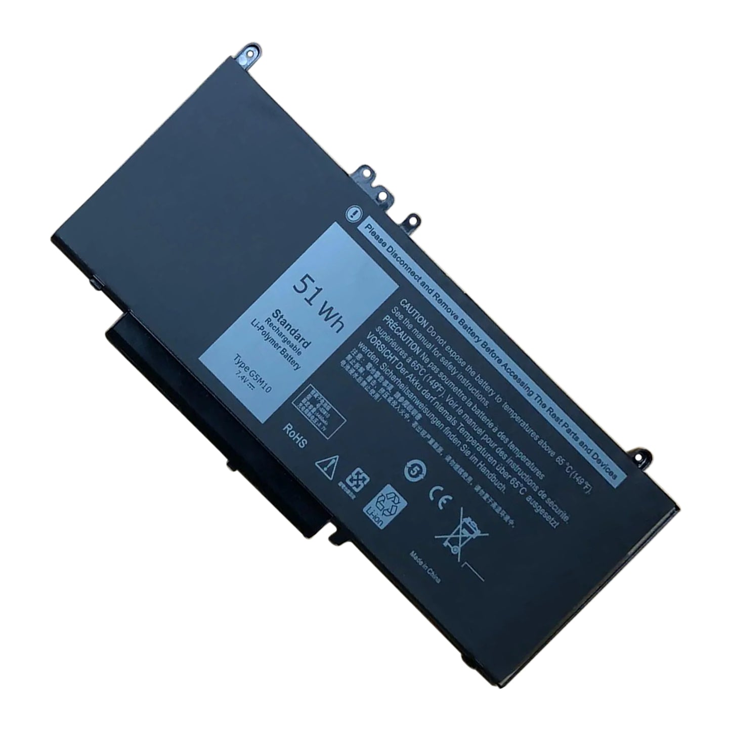KELESY 7.4V 51WH G5M10 Battery for DELL Latitude 3160 E5450 E5550 E5250 51Wh 7.4V