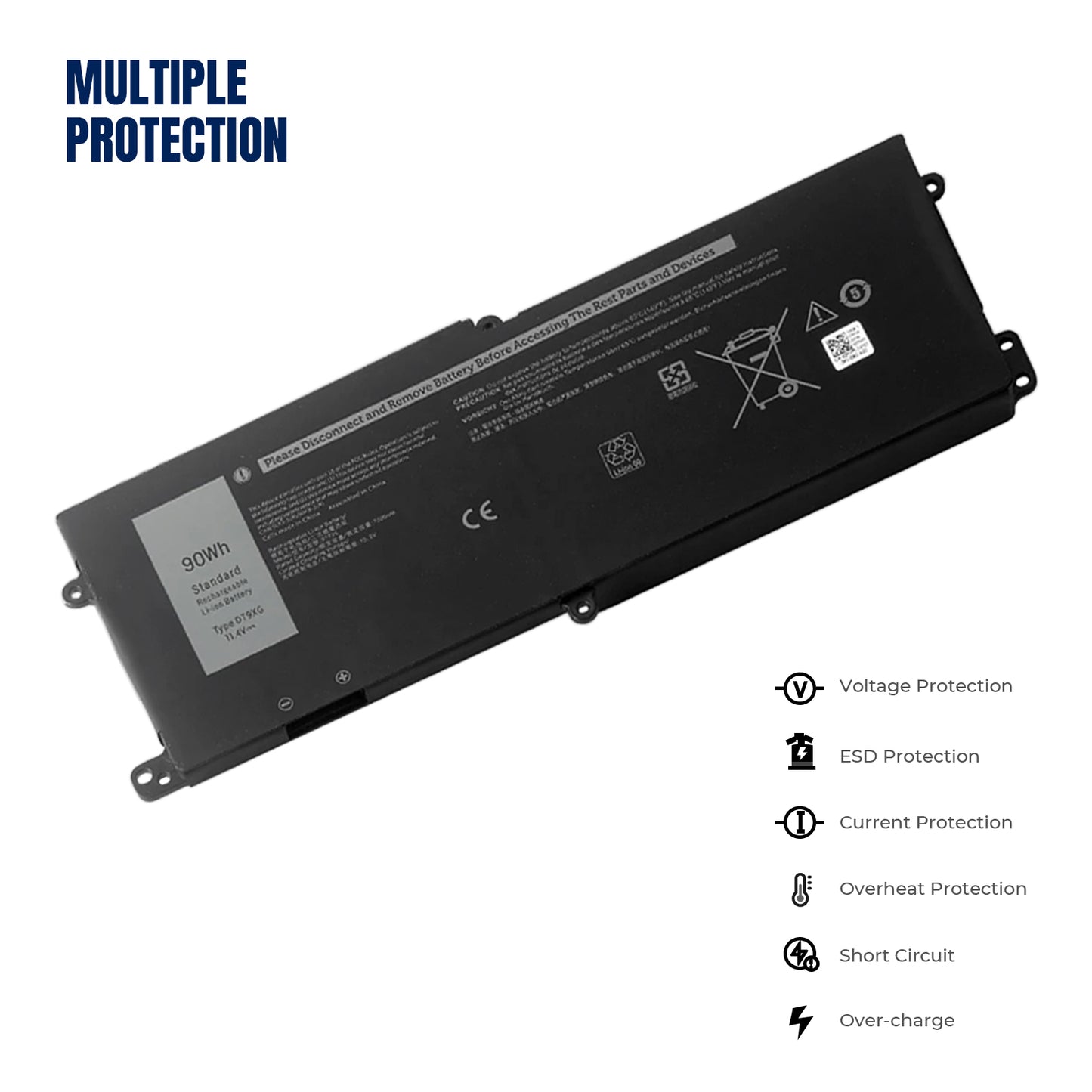 KELESY новый аккумулятор DT9XG для DELL Alienware Area-51m R1 R2 ALWA51M-1766PB D1748DW D1746B D1766B D1741DB D1969PW P38E 0KJYFY