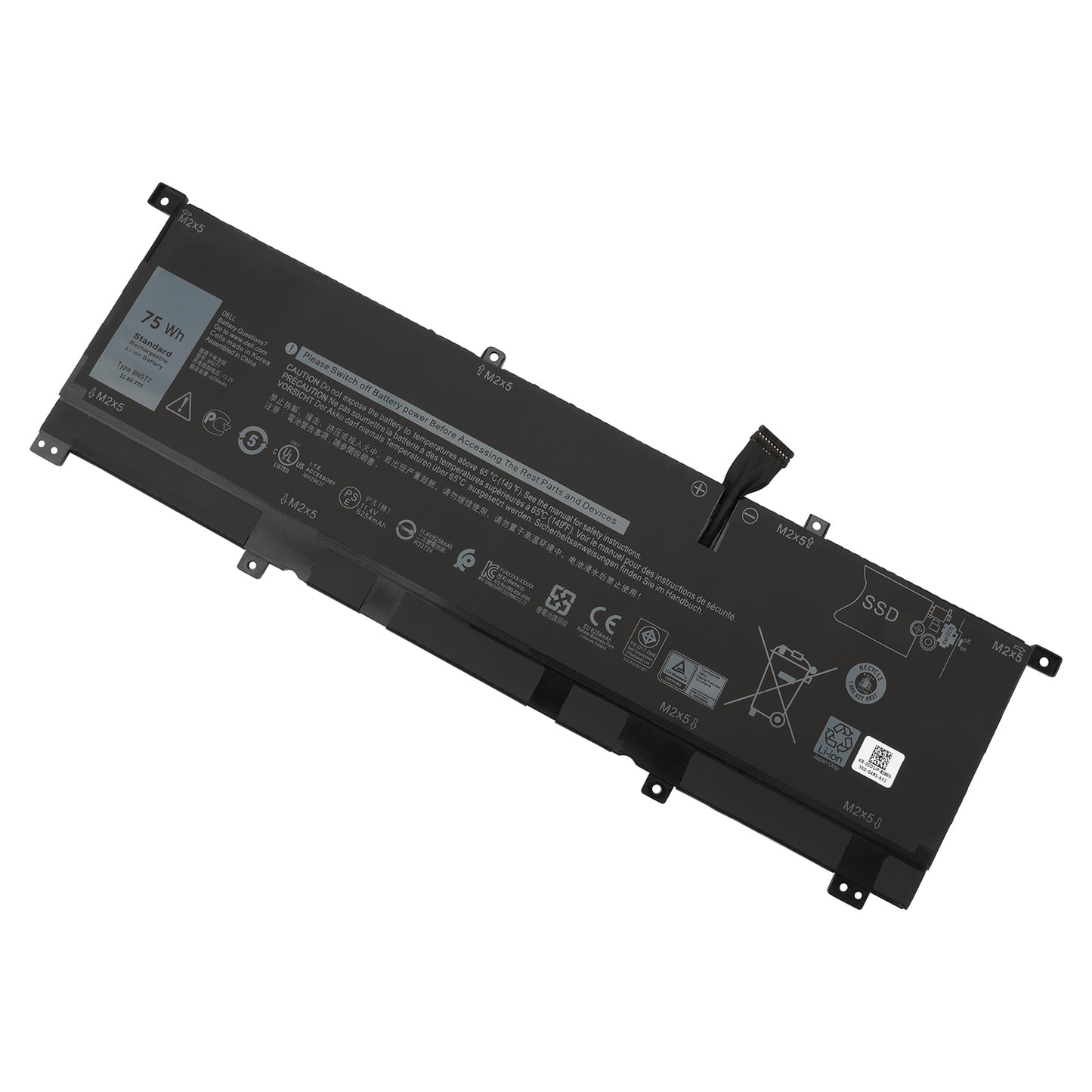 KELESY 8N0T7 Laptop Battery for Dell XPS 15 9575 2-in-1 Precision 5530 2-in-1 Mobile Workstation 15-9575-D2801TS D1805TS D2