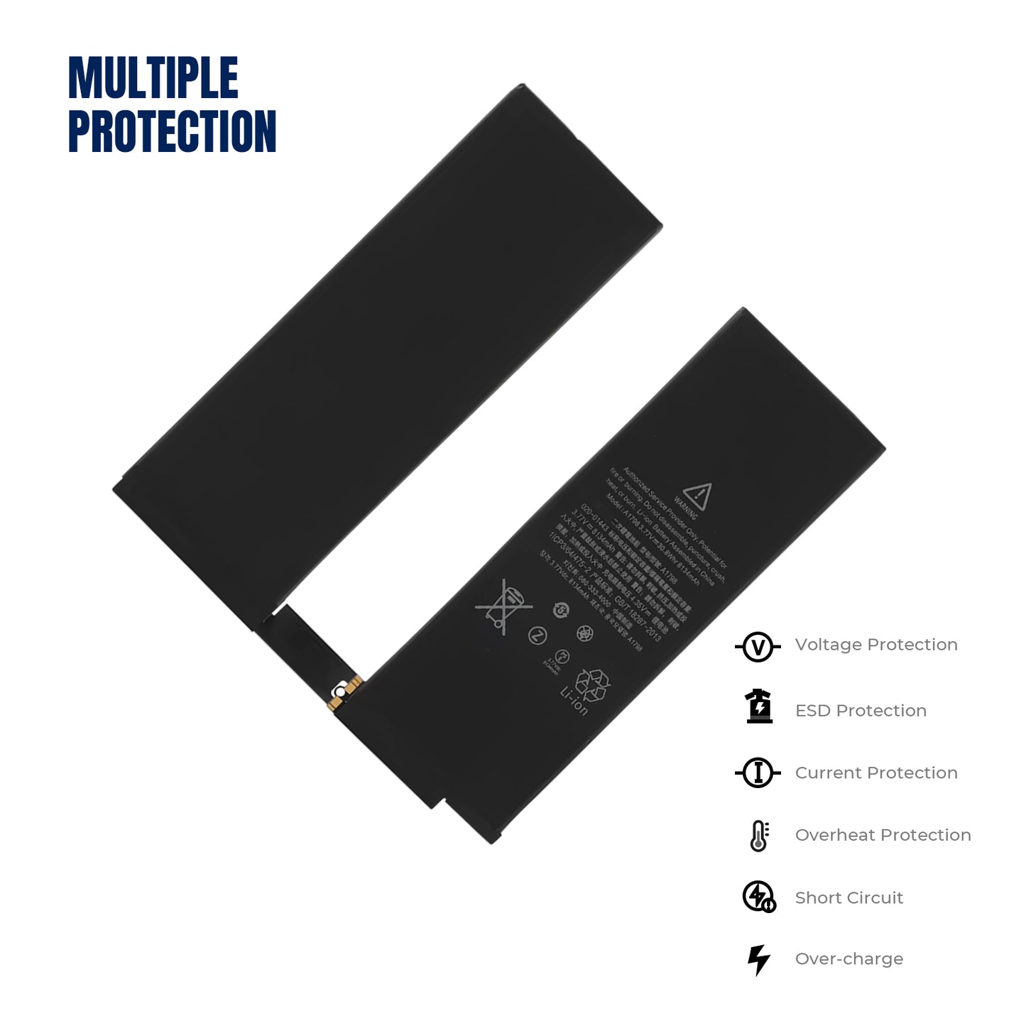 Аккумулятор для планшета KELESY A1798 для iPad Pro 10,5 дюйма A1701 A1709 A1852 10,5" 10 5 сменная батарея 8134 мАч высокой емкости 0 циклов