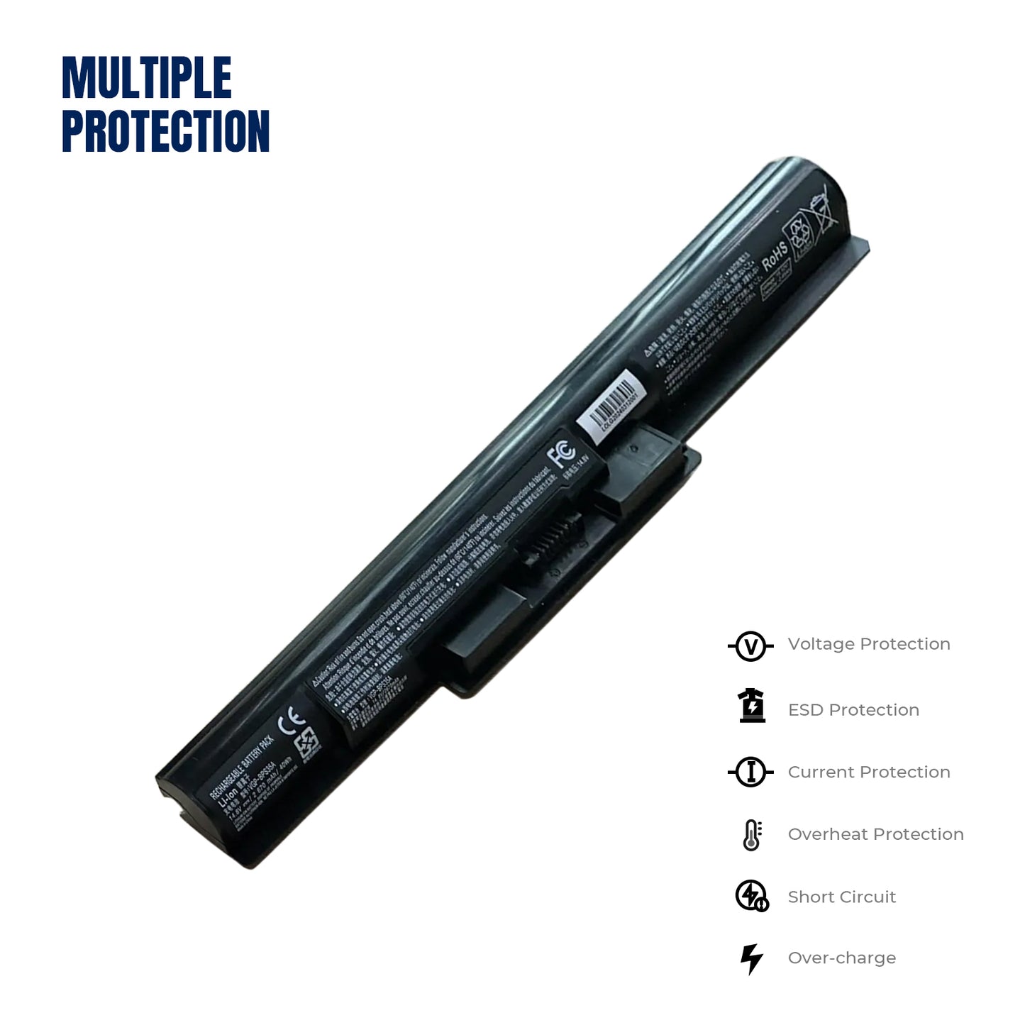 KELESY Batería modelo VGP-BPS35A/VGP-BPS35 para ordenador portátil, pieza de PC con 4 células para SONY VAIO Fit 14E VAIO Fit