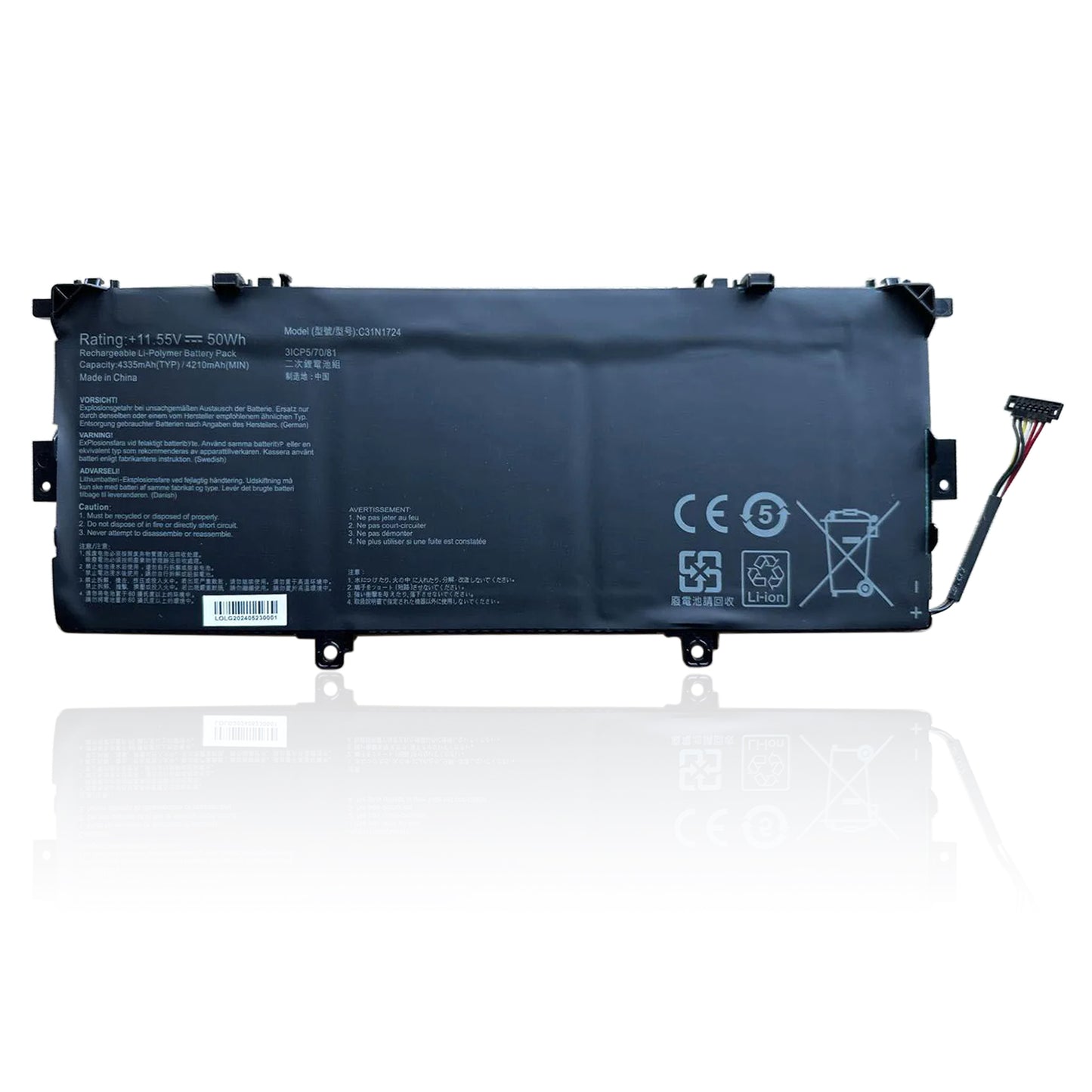 KELESY C31N1724 Akku für ASUS ZenBook 13 UX331F UX331UAL U3100FAL UX331FAL UX331FAL-EG017R EG028T Serie 0B200-02760400
