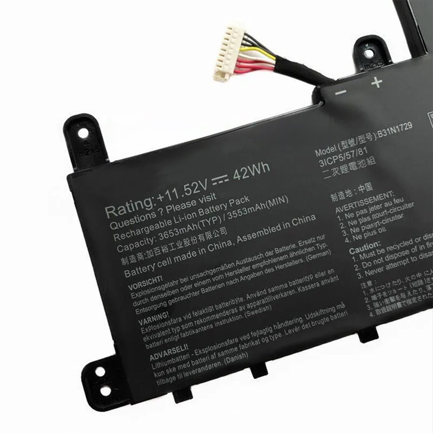 KELESY Batería B31N1729 para portátil ASUS VivoBook S15, S530, S530F, S530FA, S530FN, S530UA, S530UF, S530UN, X530FN, X530FN-1A