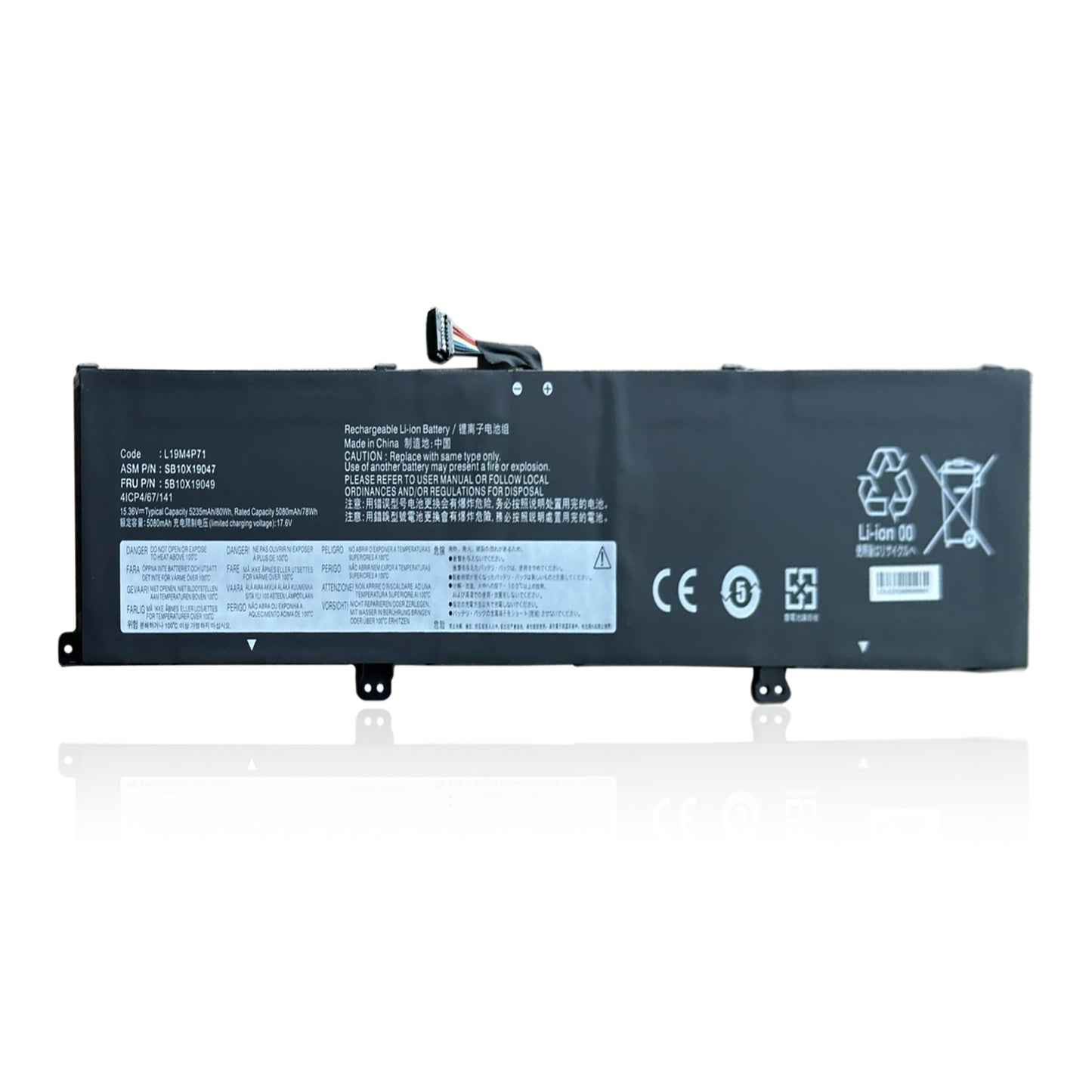 KELESY L19M4P71 L19C4P71 L19L4P71 Battery For Lenovo ThinkPad X1 Extreme Gen 3 2020 TP00099D SB10X19048 SB10X19047 15.36v 80WH