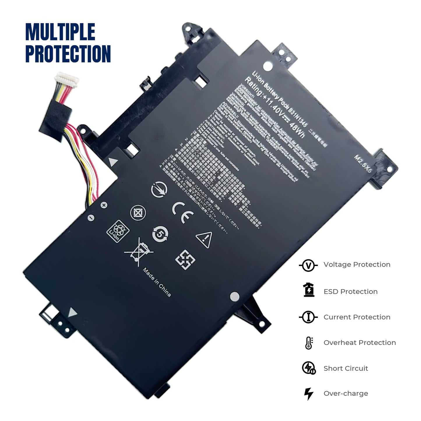 KELESY B31N1345 (11.4V 48Wh/4100mAh) Laptop Battery Compatible with ASUS Transformer Book Flip TP500L TP500LA TP500LB TP500LN