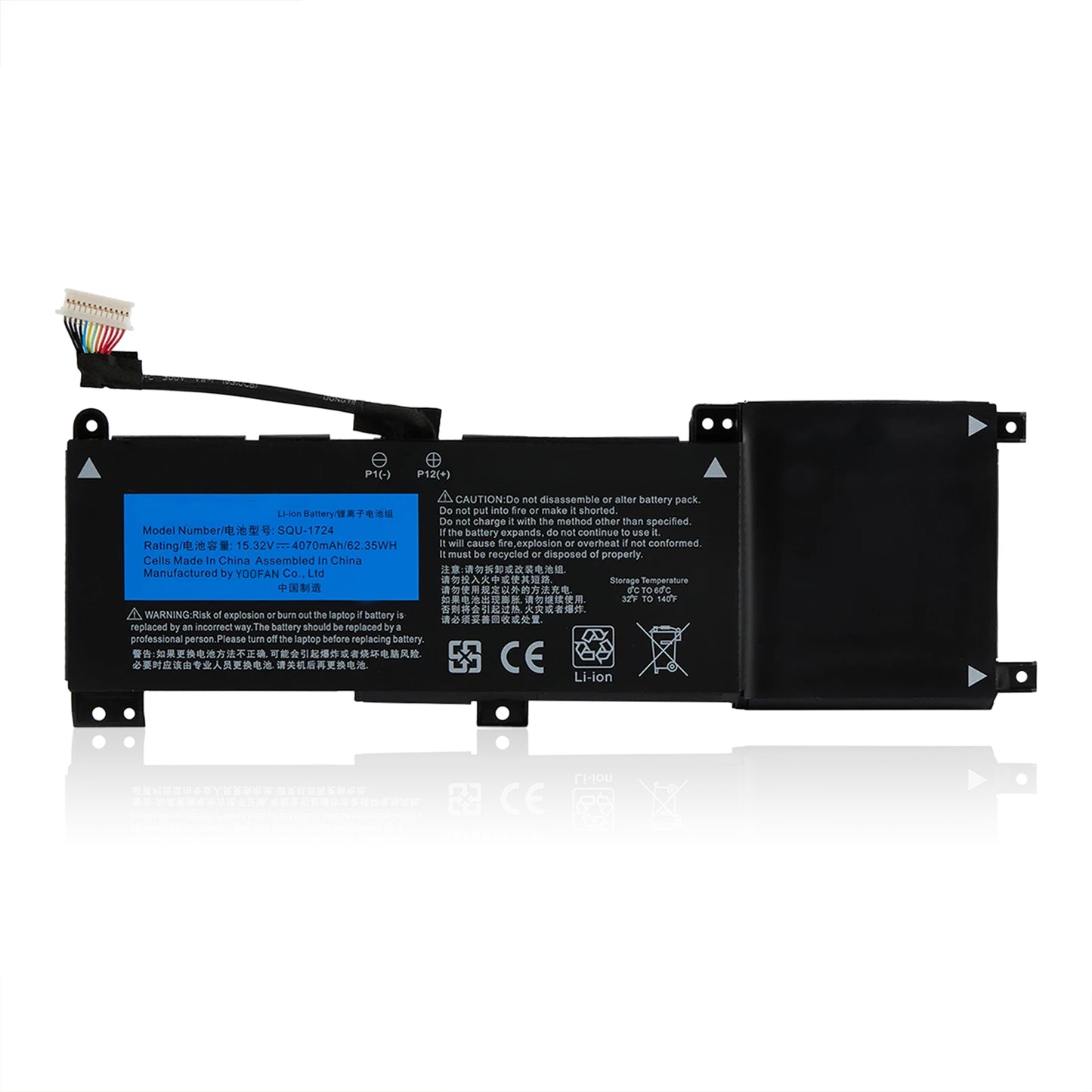 KELESY Batería de SQU-1724 para ordenador portátil, parte de PC para AORUS 15-XA 15-WA 15-W9 15-SA 15 X9 para GIGABYTE