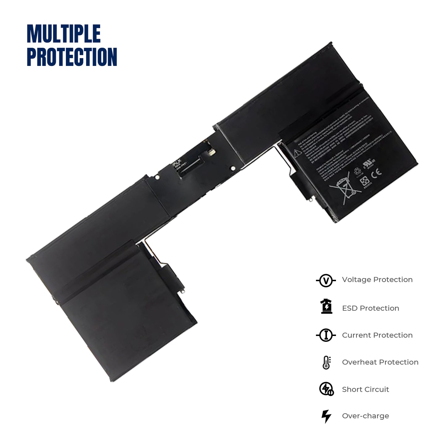 KELESY G3HTA001H 93HTA001H Keyboard Battery for Microsoft Surface Book 1785 Enhanced Edition Tablet 7.57V 8030mAh 60.8Wh
