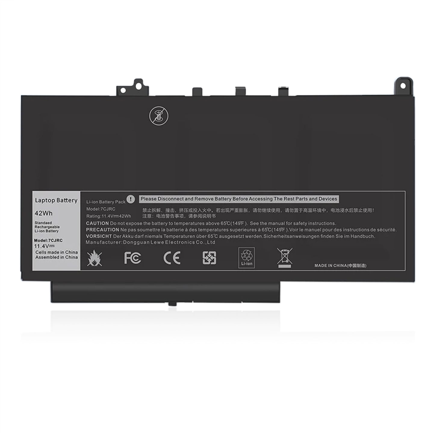 KELESY 42WH Genuine Original Laptop Battery 7CJRC For Dell Latitude E7270 E7470 Series 21X15 451-BBWR 6Cell Bateria Notebook
