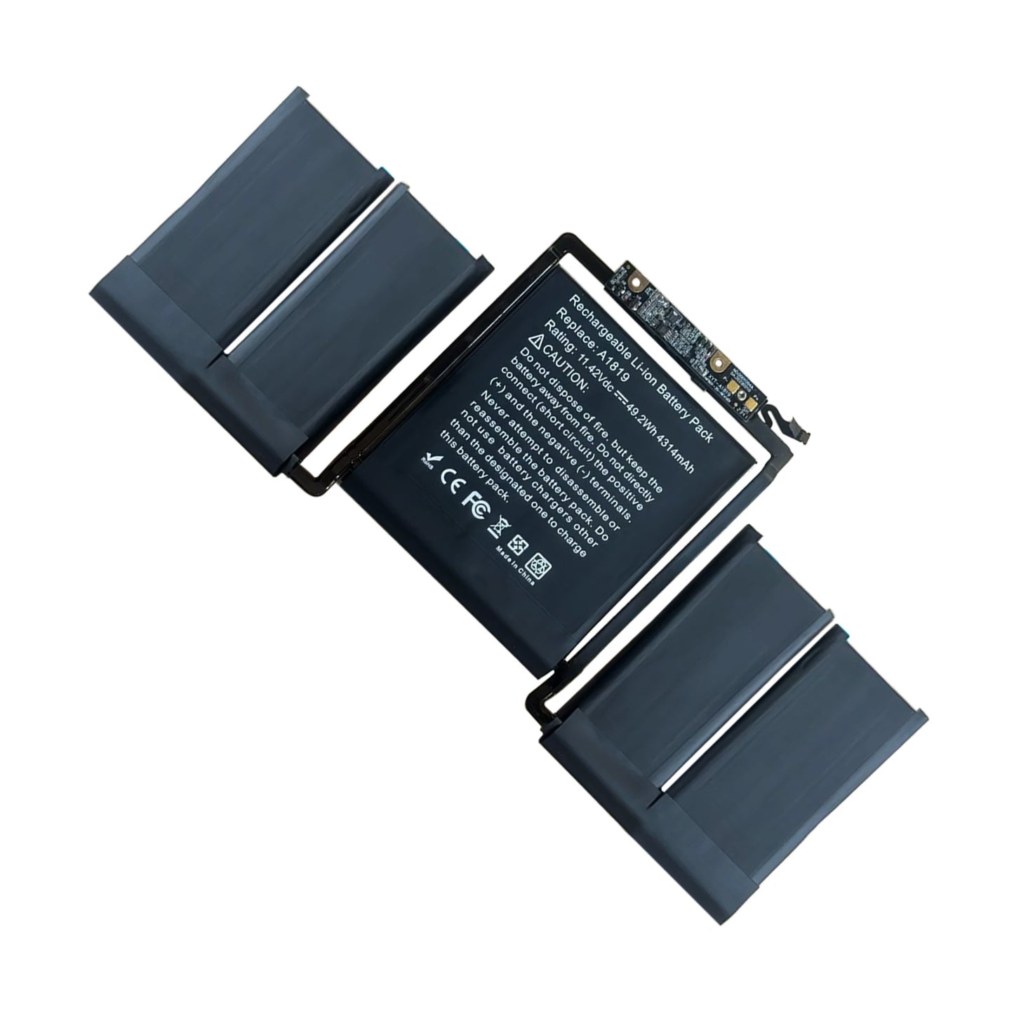 KELESY Batería A1819 de 11,4 V para Apple MacBook Pro, barra táctil de 13 pulgadas, A1706 (finales de 2016, mediados de 2017)