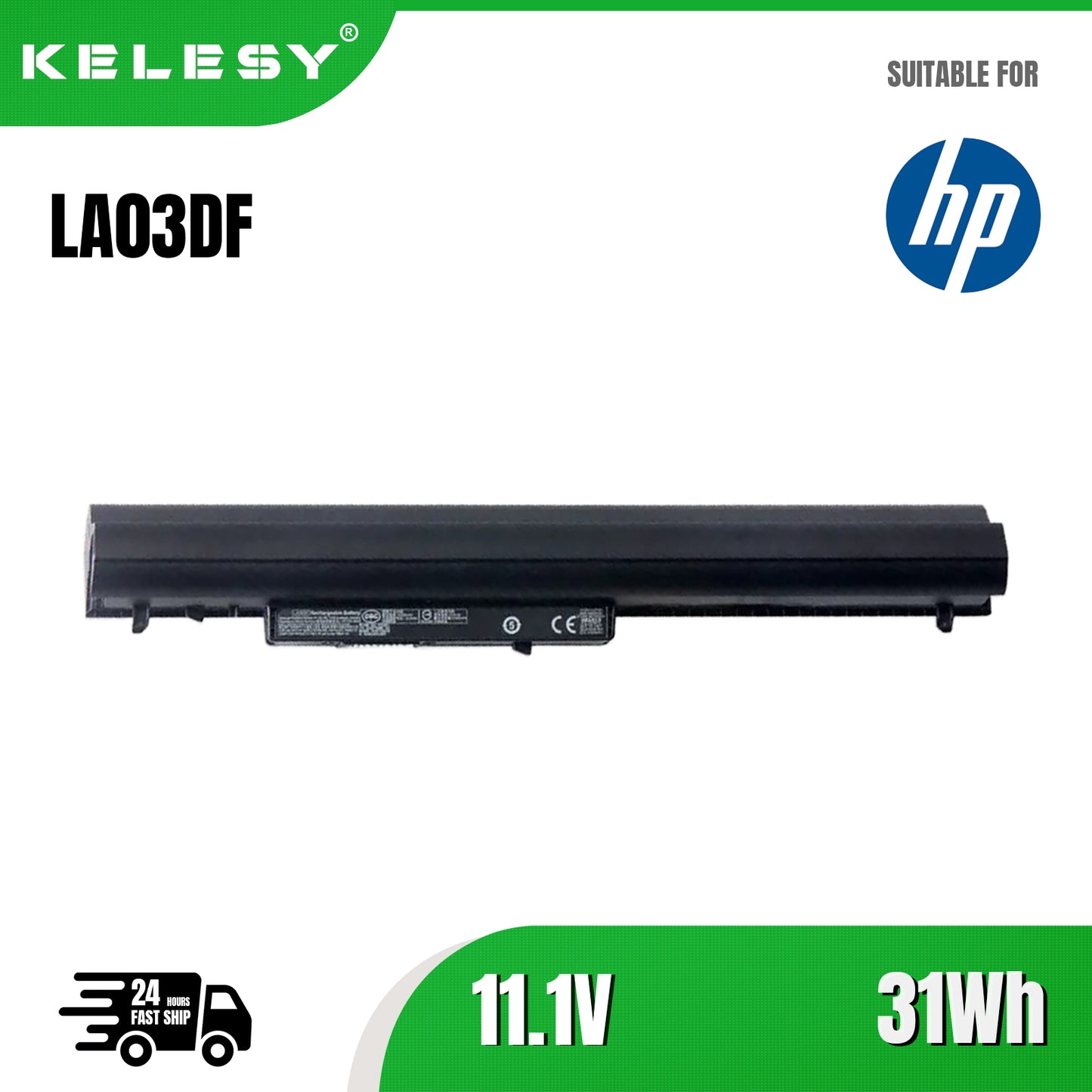 KELESY batería LA03DF para HP Pavilion TouchSmart 14, 15, 248, G1, 350, G1, LA03, HSTNN-IB6R, HSTNN-UB5M