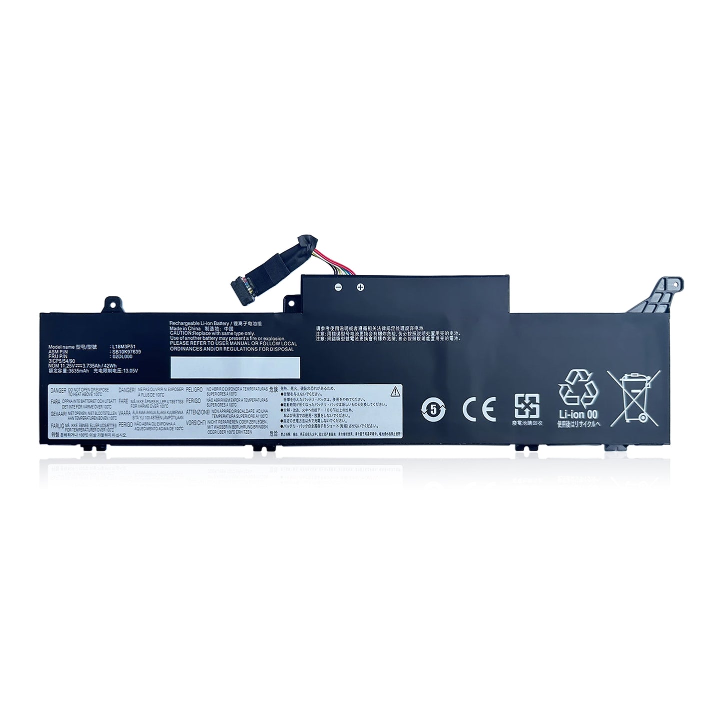 KELESY L18M3P51 L18M3P52 batería del ordenador portátil para Lenovo ThinkPad E490S 02DL000 SB10K97640 02DL002 L18C3P51 L18S3P51