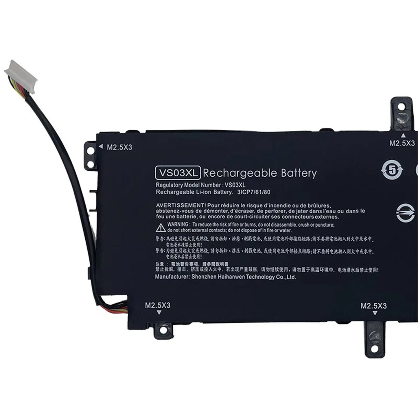 KELESY VS03XL TPN-I125 HSTNN-UB6Y Laptop Battery For HP Envy 15-AS000NIA AS020TU AS165NZ AS111TU AS104NA 849047-541 849313-850