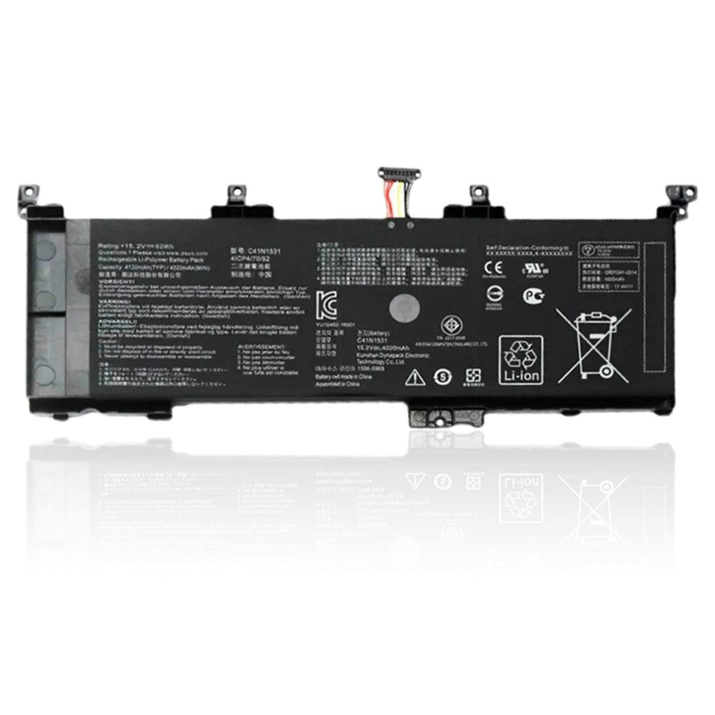 KELESY C41N1531 Battery For ASUS ROG Strix GL502VSK GL502VS GL502VY GL502VY-DS71 GL502VY-DS74 GL502VS-1A RDG 15.2V 62Wh