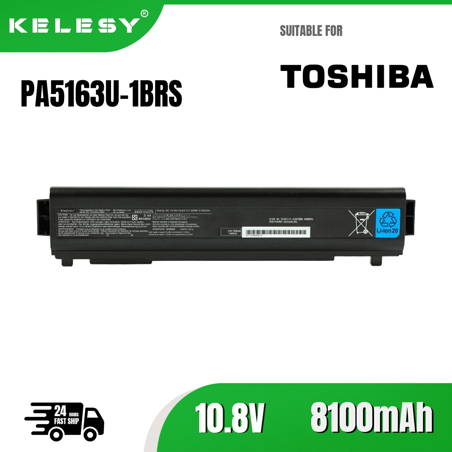 KELESY Batería de ordenador portátil PA5162U-1BRS, para Toshiba Portege R30, PA5163U-1BRS, PA5162U, PABAS277, PA5163U, PABAS278