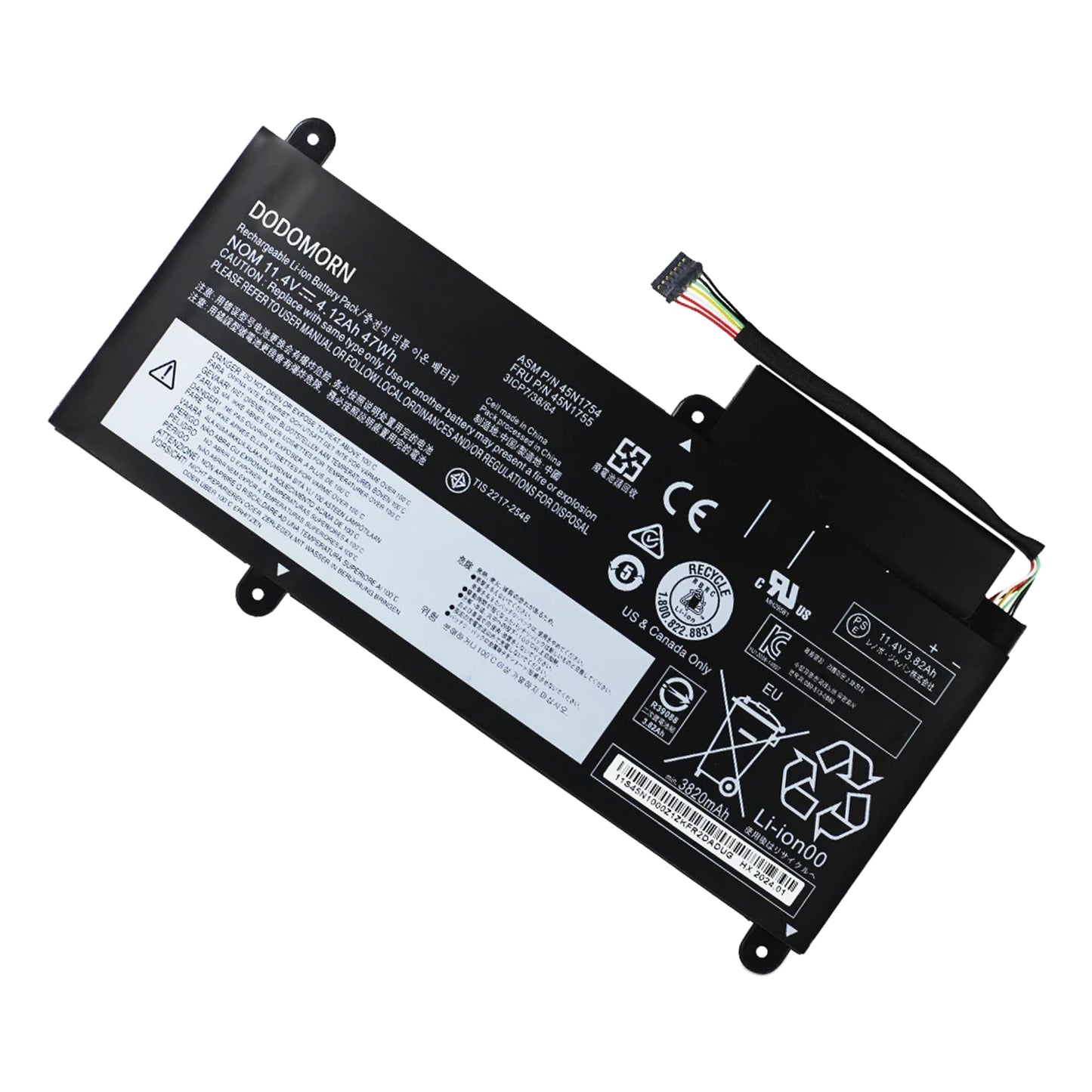 KELESY 45N1754 Laptop Battery For Lenovo ThinkPad E450 E450C E455 E460 E460C E465 E465C 45N1752 45N1753 45N1755 45N1756 47Wh